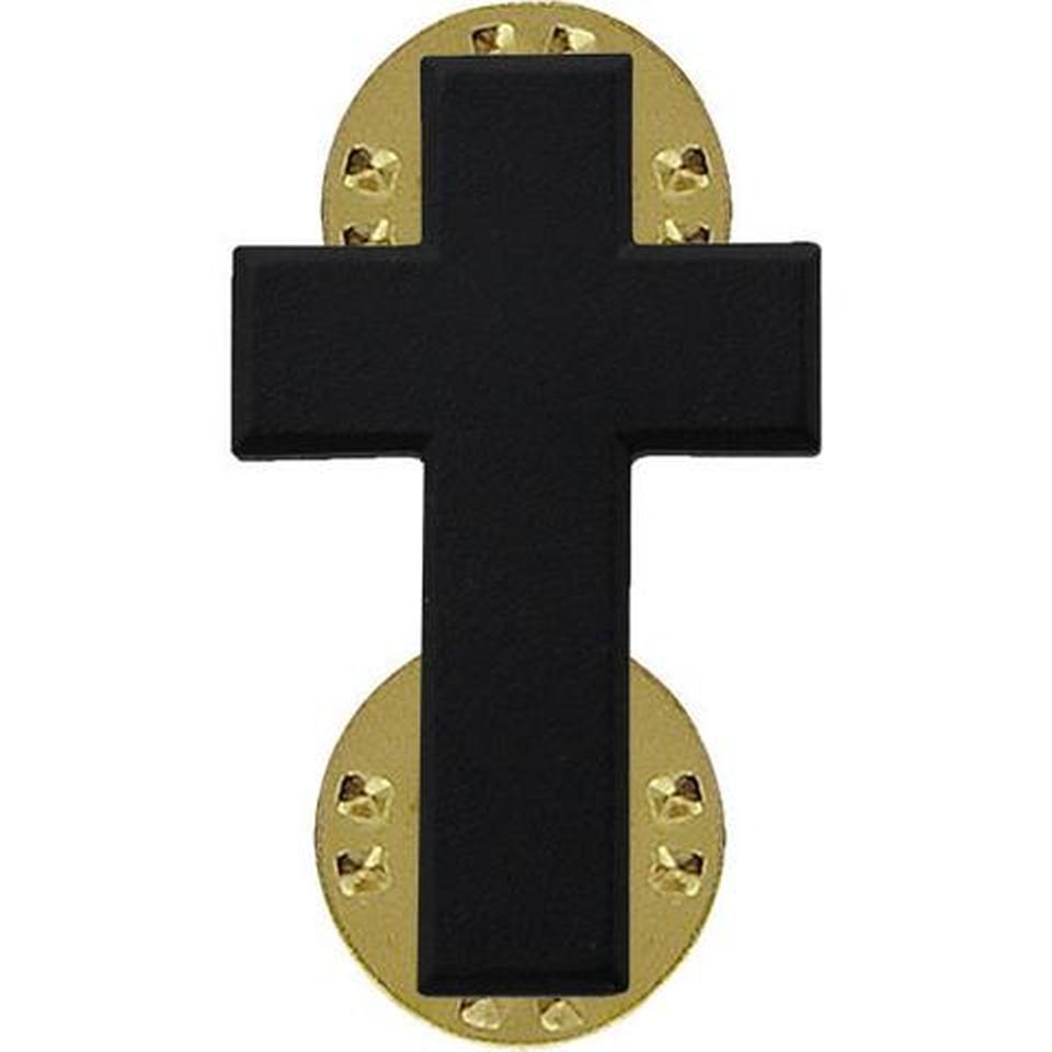 Army Officer Collar Device Christian Cross Chaplain    (1 Pair)