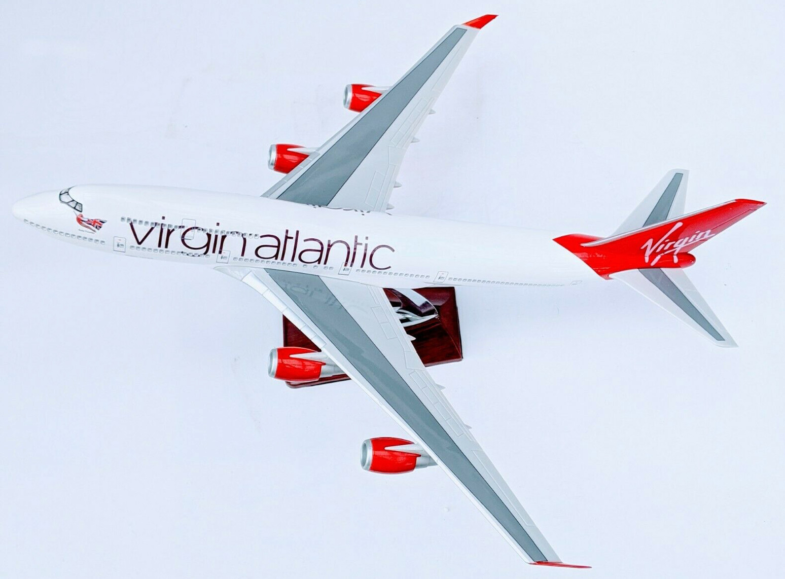 Virgin Atlantic Airplane Large Plane Model A380 Solid Resin Airplane 45Cm Virgin Atlantic Airplane Large Plane Model A380 Solid Resin Airplane 45Cm