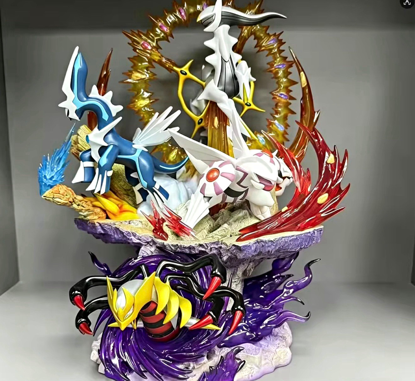 37cm Anime Gk Figure Luminous Four Legendary Model Decorative Ornament 