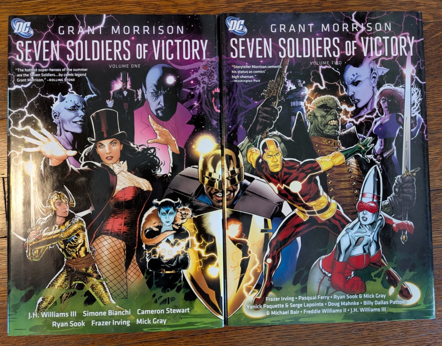 Seven Soldiers of Victory Grant Morrison DC hardcover HC vols 1 2 Seven Soldiers of Victory Grant Morrison DC hardcover HC vols 1 2