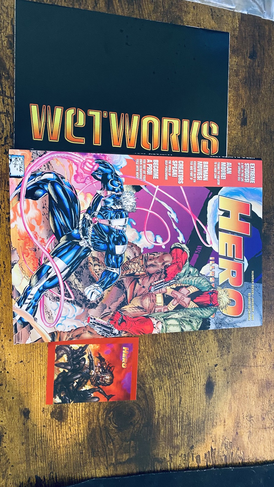 Hero Illustrated Number 7 January 1994  with Comic & Card + Bone Holiday Special