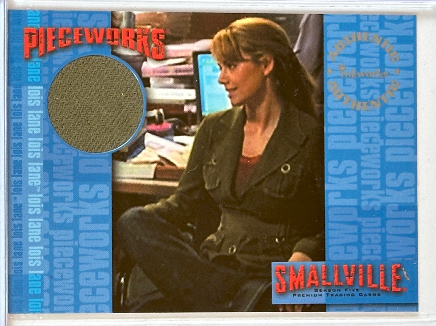 Erica Durance Lois Lane Pieceworks Relic, 2006 Inkworks Smallville Season 5, PW5