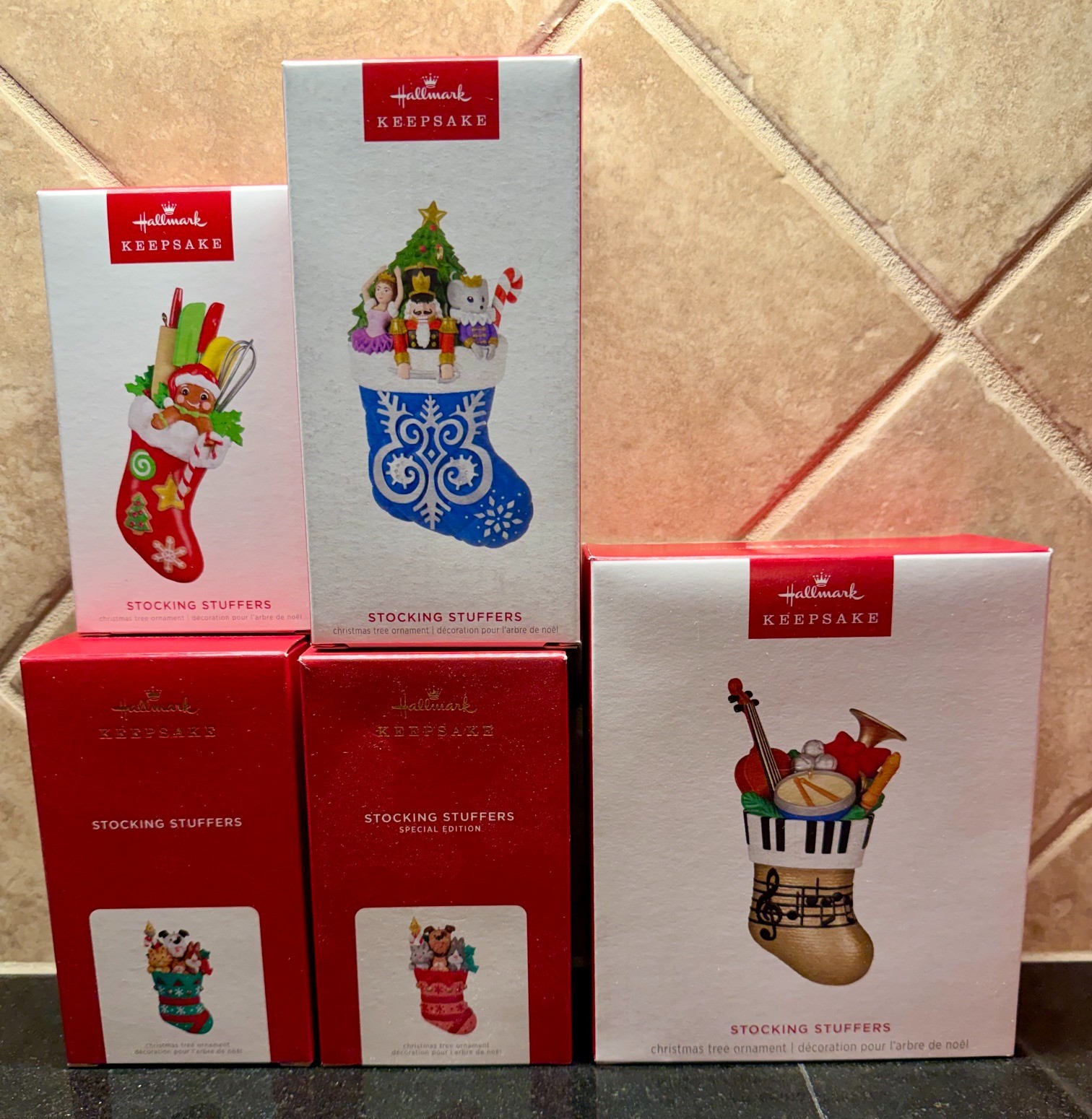 5 NEW Hallmark STOCKING STUFFERS ORNAMENTS 2021 Special Ed. PLUS #1-4 In Series 5 NEW Hallmark STOCKING STUFFERS ORNAMENTS 2021 Special Ed. PLUS #1-4 In Series
