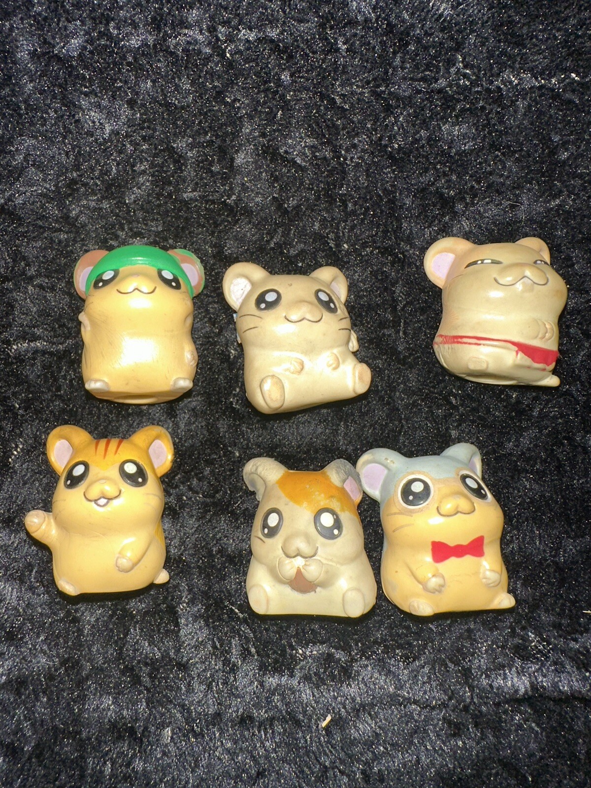 Hamtaro Figures lot of 6 used B2-11