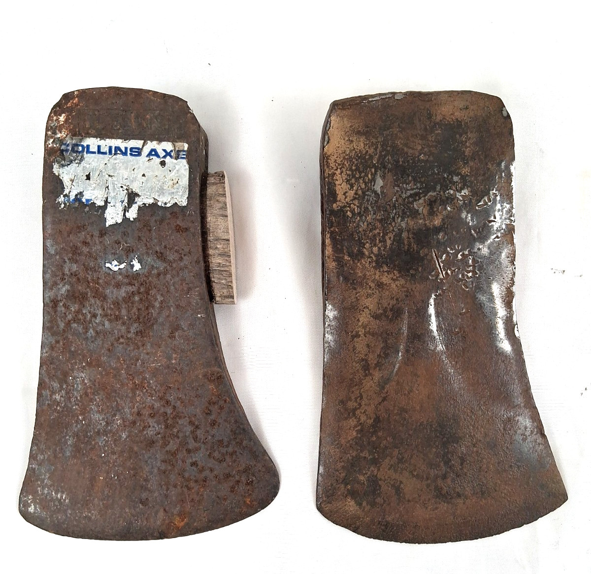 2 VTG Single Bit Axe Head-Collins Michigan Pattern? 3.4# & Unmarked Phantom 3.7# 2 VTG Single Bit Axe Head-Collins Michigan Pattern? 3.4# & Unmarked Phantom 3.7#