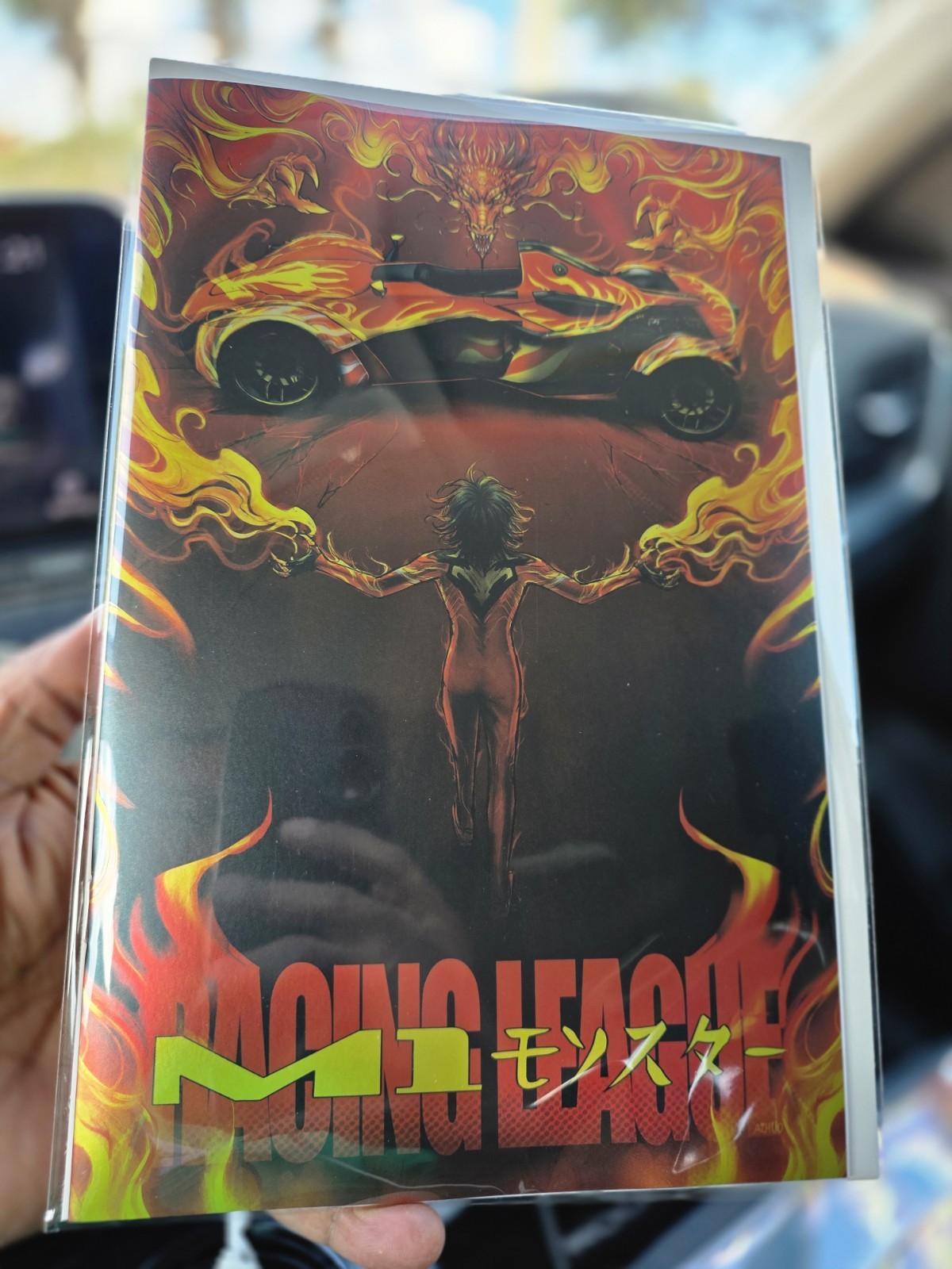 [IN HAND] M1 MONSTER RACING LEAGUE #4 ANNA ZHUO AKIRA HOMAGE FOIL NYCC EXCLUSIVE