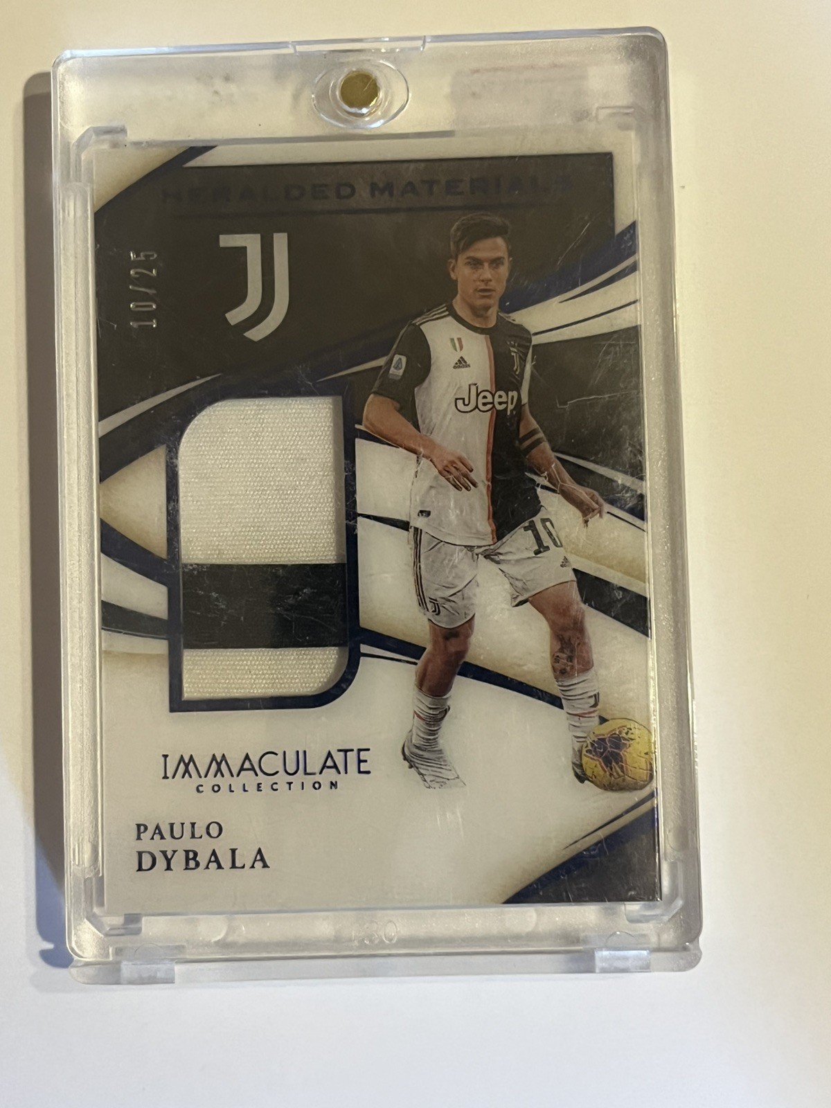 2020 Immaculate Collection Heralded Materials Paulo Dybala #HM-PD 10/25 Juventus