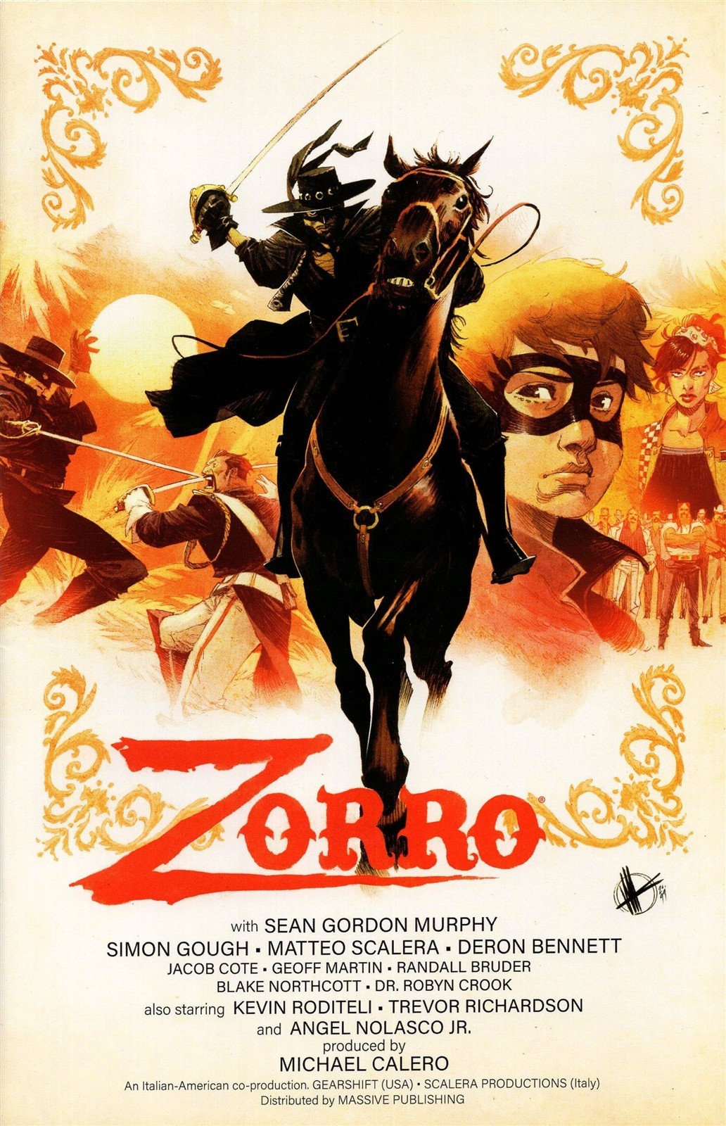 Zorro Man Of The Dead #1 cover C Scalera homage variant Sean Gordon Murphy