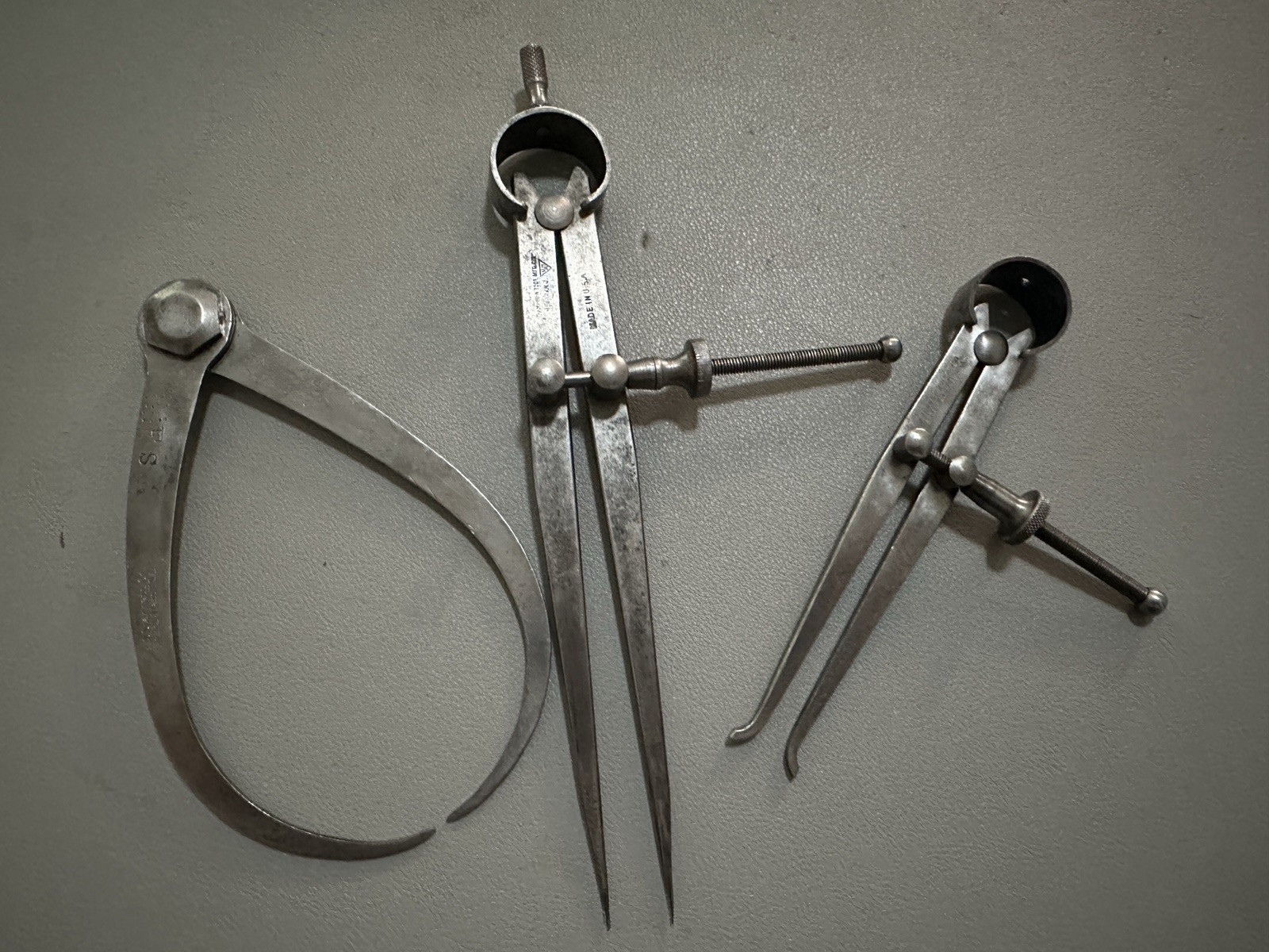 Machinist Starret Samson Tool Goodell-Pratt Calipers Set of three (3) caliper