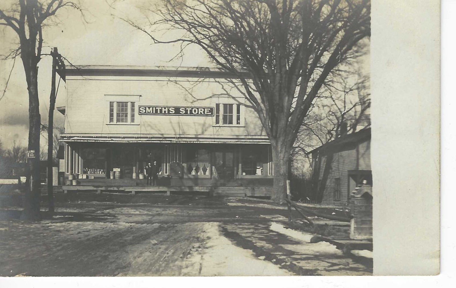 Genoa, New York, Smith\'s General Store, 1908 Cayuga Co, Real Photo Postcard RPPC Genoa, New York, Smith\'s General Store, 1908 Cayuga Co, Real Photo Postcard RPPC