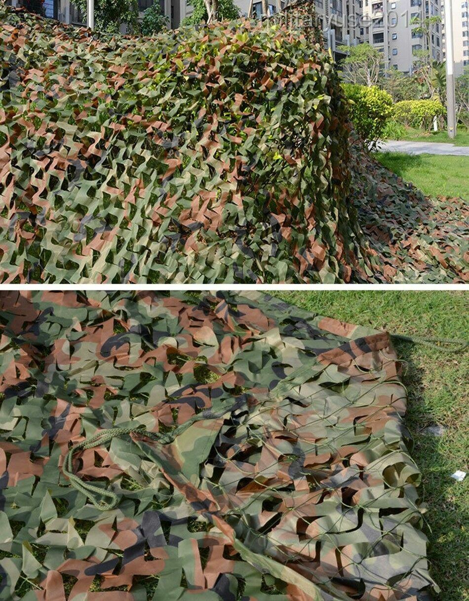 SURPLUS MILITARY SINGLE FOLIAGE CAMOUFLAGE NET WOODLAND CAMO DIMENSION115\'\'X75\'\' SURPLUS MILITARY SINGLE FOLIAGE CAMOUFLAGE NET WOODLAND CAMO DIMENSION115\'\'X75\'\'