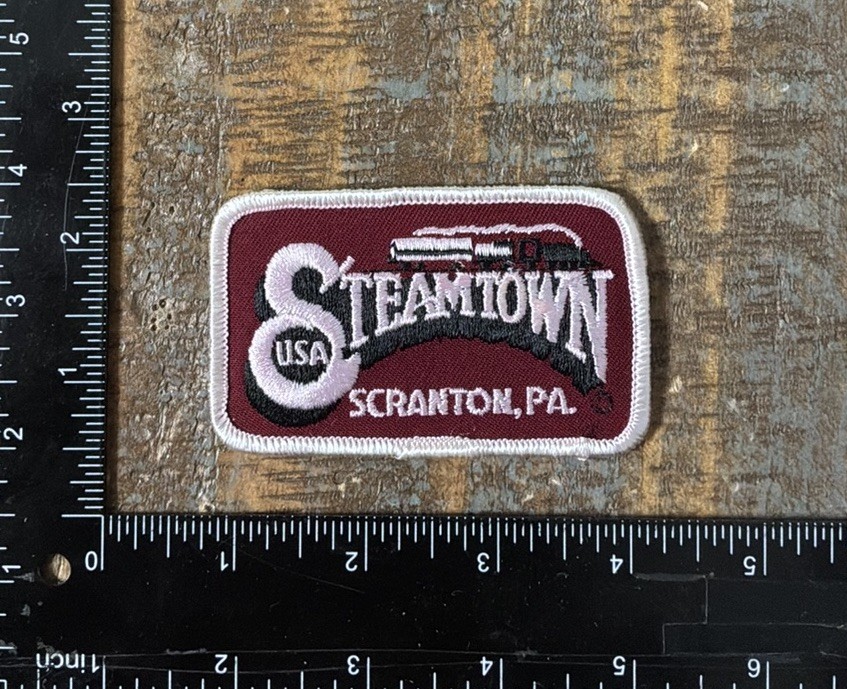 Vintage Steamtown USA Steam Train Railroad Scranton Pennsylvania Souvenir Patch