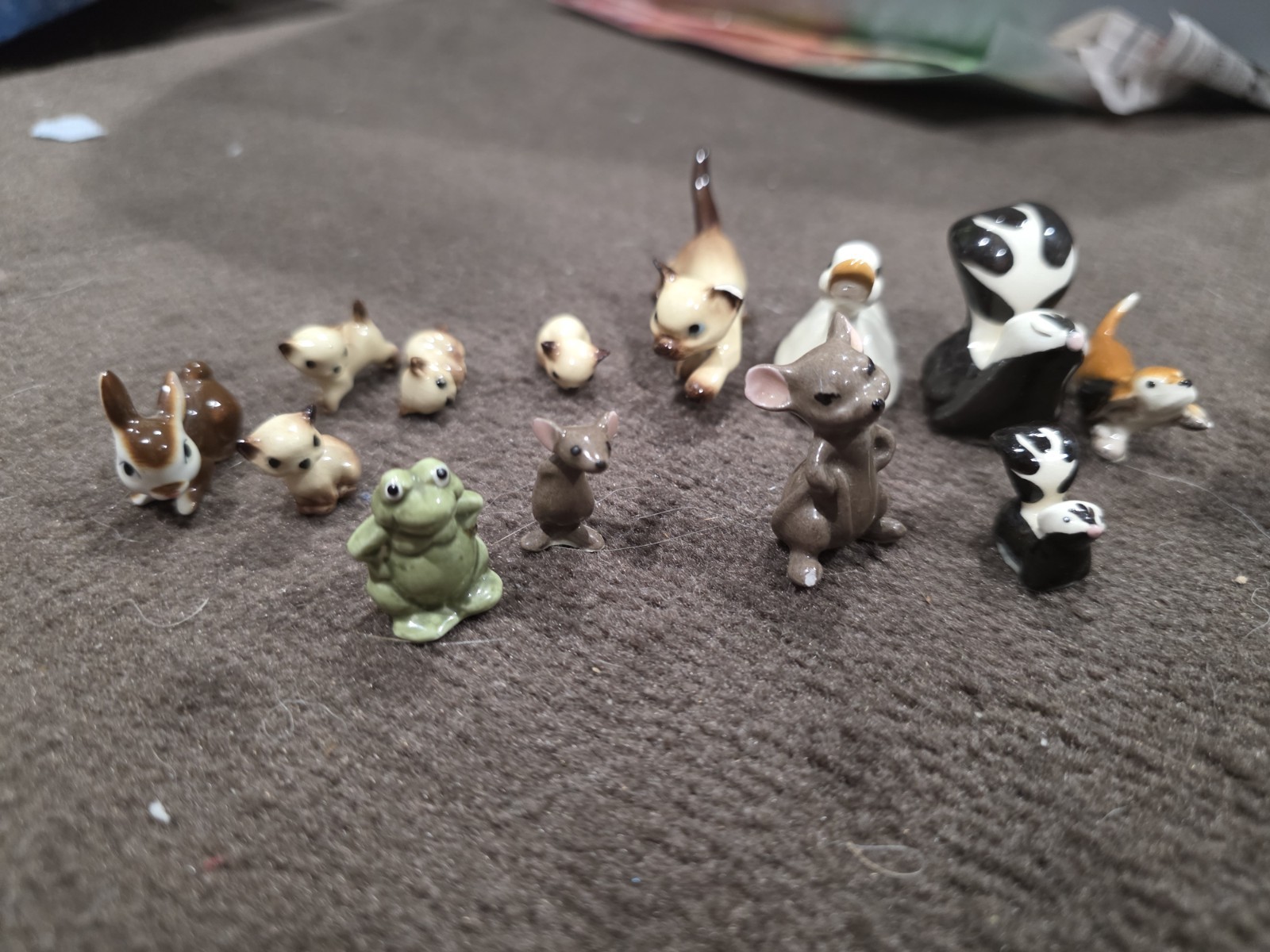 Vintage Hagen-Renaker Miniature Figurine Lot of 11 - Ducks Dog Cats Bunny Skunk Vintage Hagen-Renaker Miniature Figurine Lot of 11 - Ducks Dog Cats Bunny Skunk
