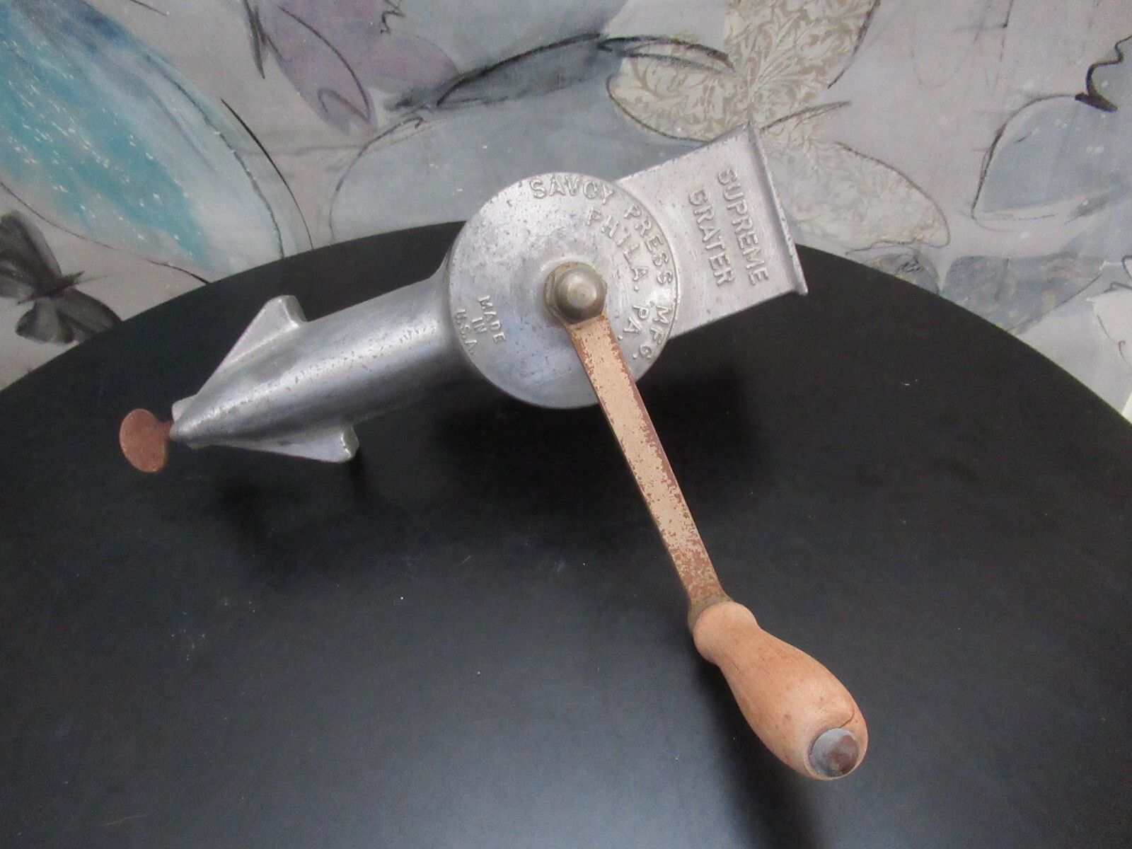Vintage Savoy Press Supreme Counter Top Cheese Grater - Made In USA
