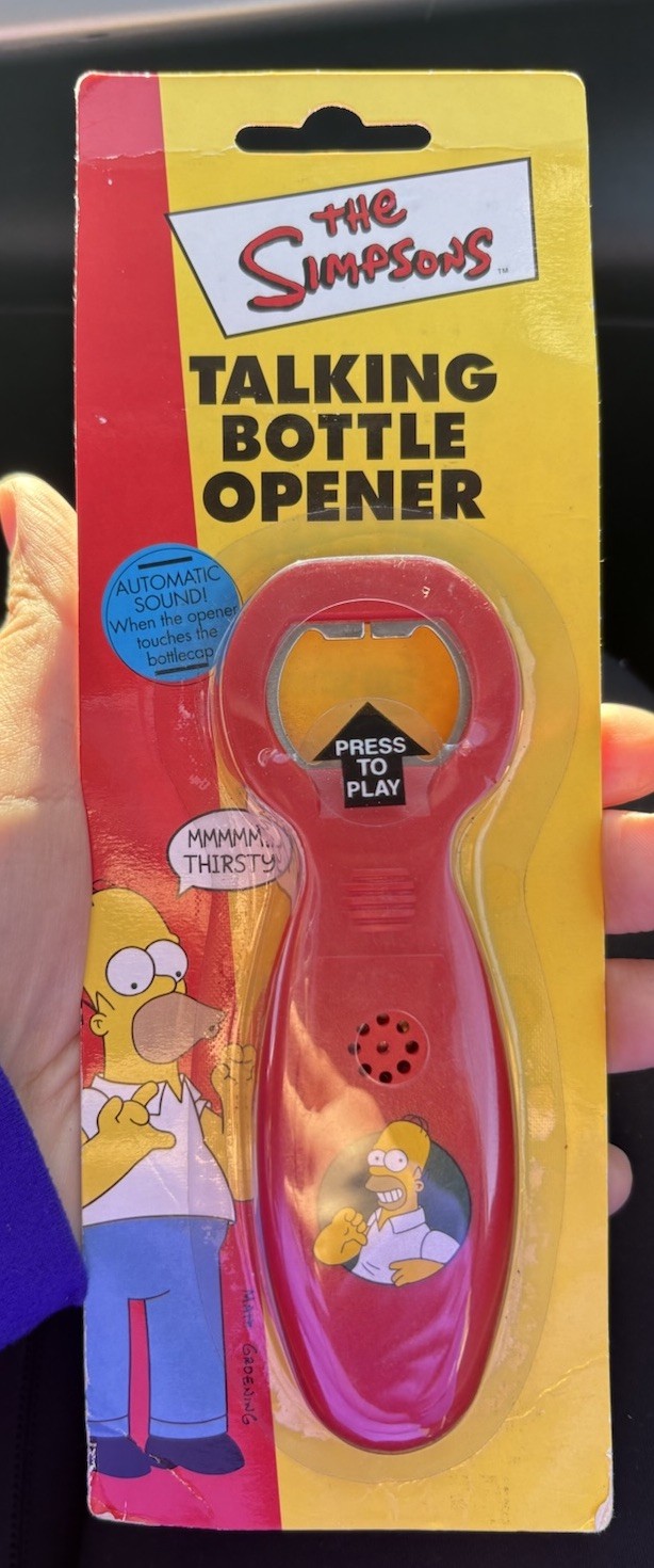 2002 The Simpsons Talking Beer Opener