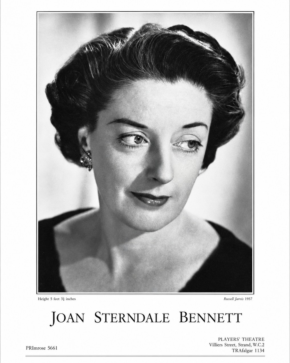 Joan Sterndale Bennett 1961 Casting Agent Publicity Portrait 8x10 Photo Print