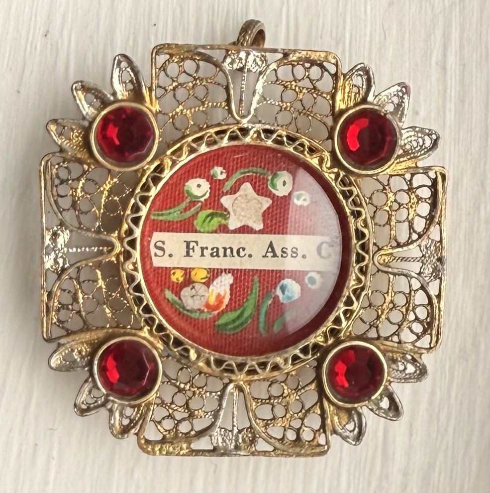 Relic of St. Francis Of Assisi in Reliquary with Seal