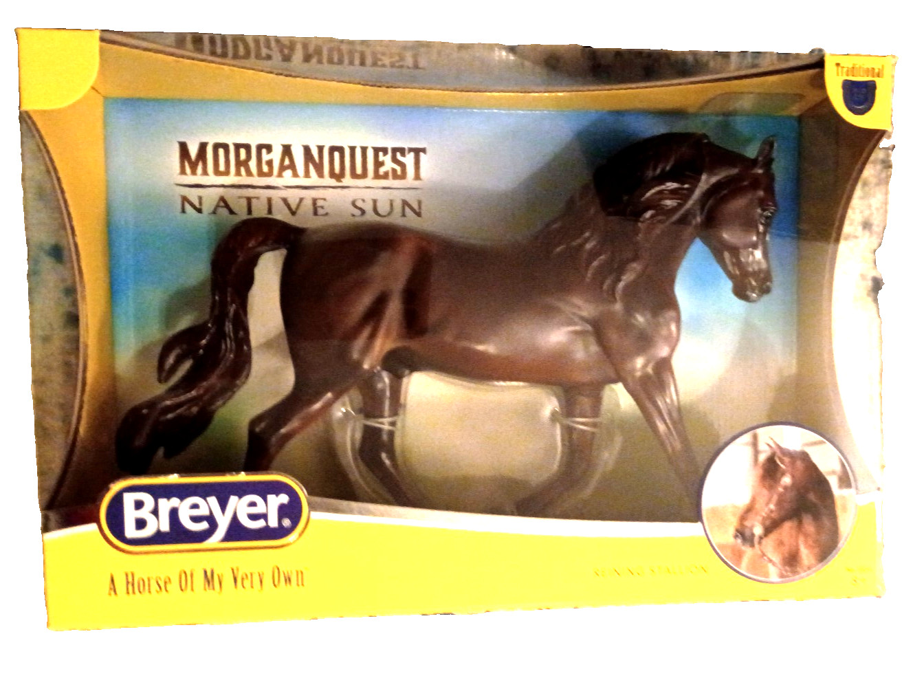 BREYER MORGANQUEST NATIVE #1856 REIGNING STALLION TRADITIONAL MODEL CHESTNUT 2