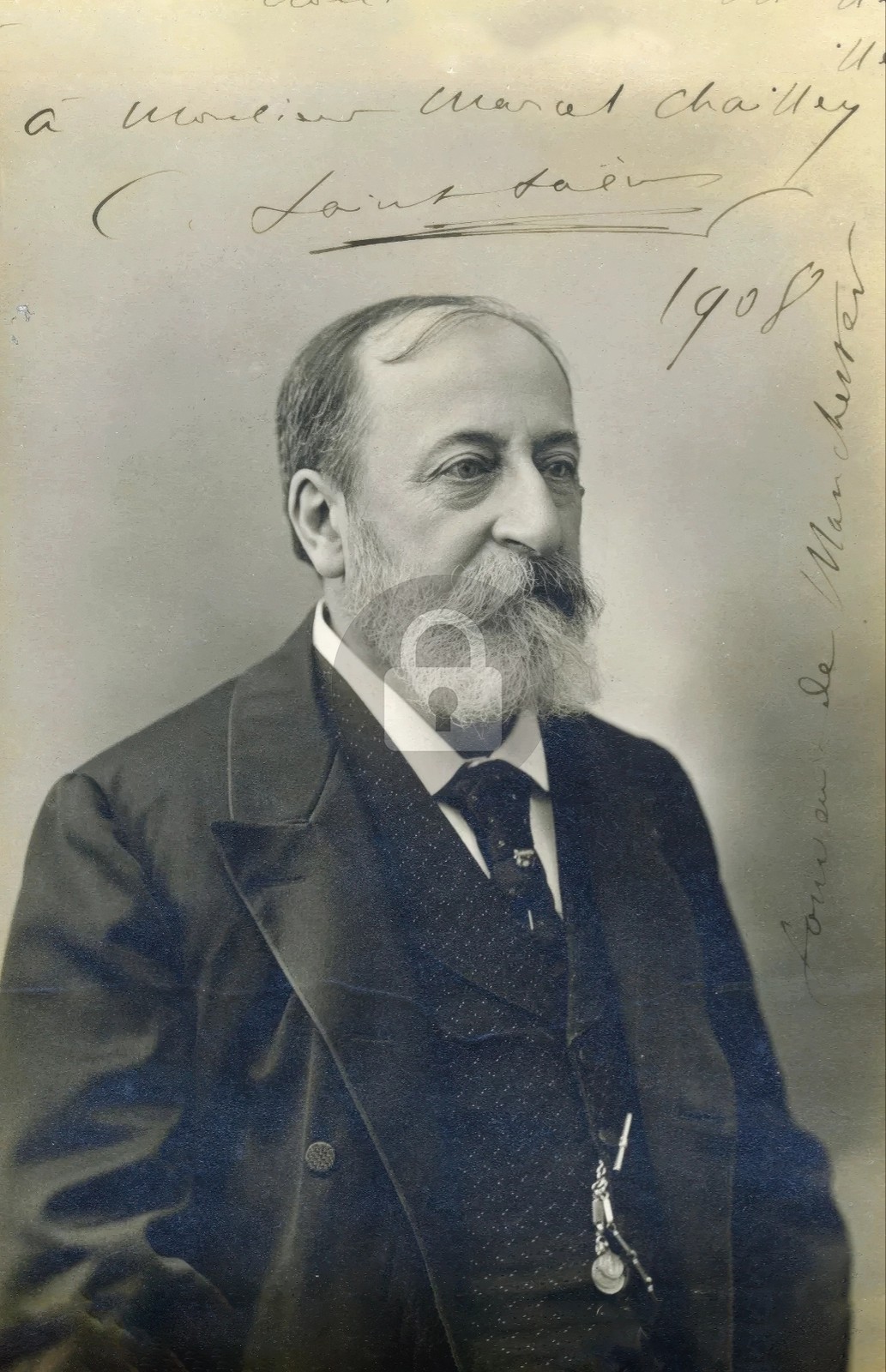 Camille Saint-Saëns Signed Autograph Photo Postcard COPY