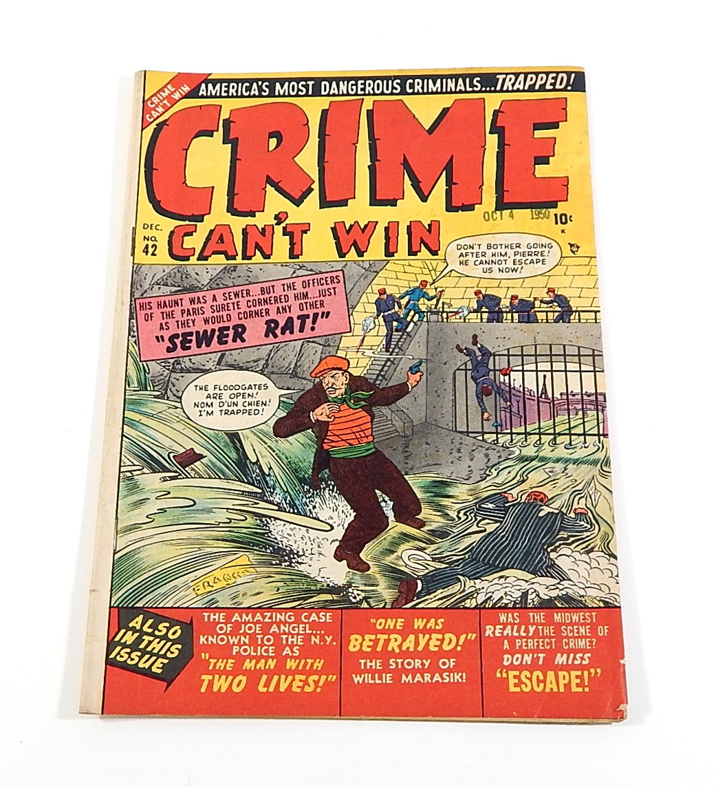 Crime Can\'t Win #42 Golden Age Pre-Code Comic 1950 Atlas Marvel Stan Lee