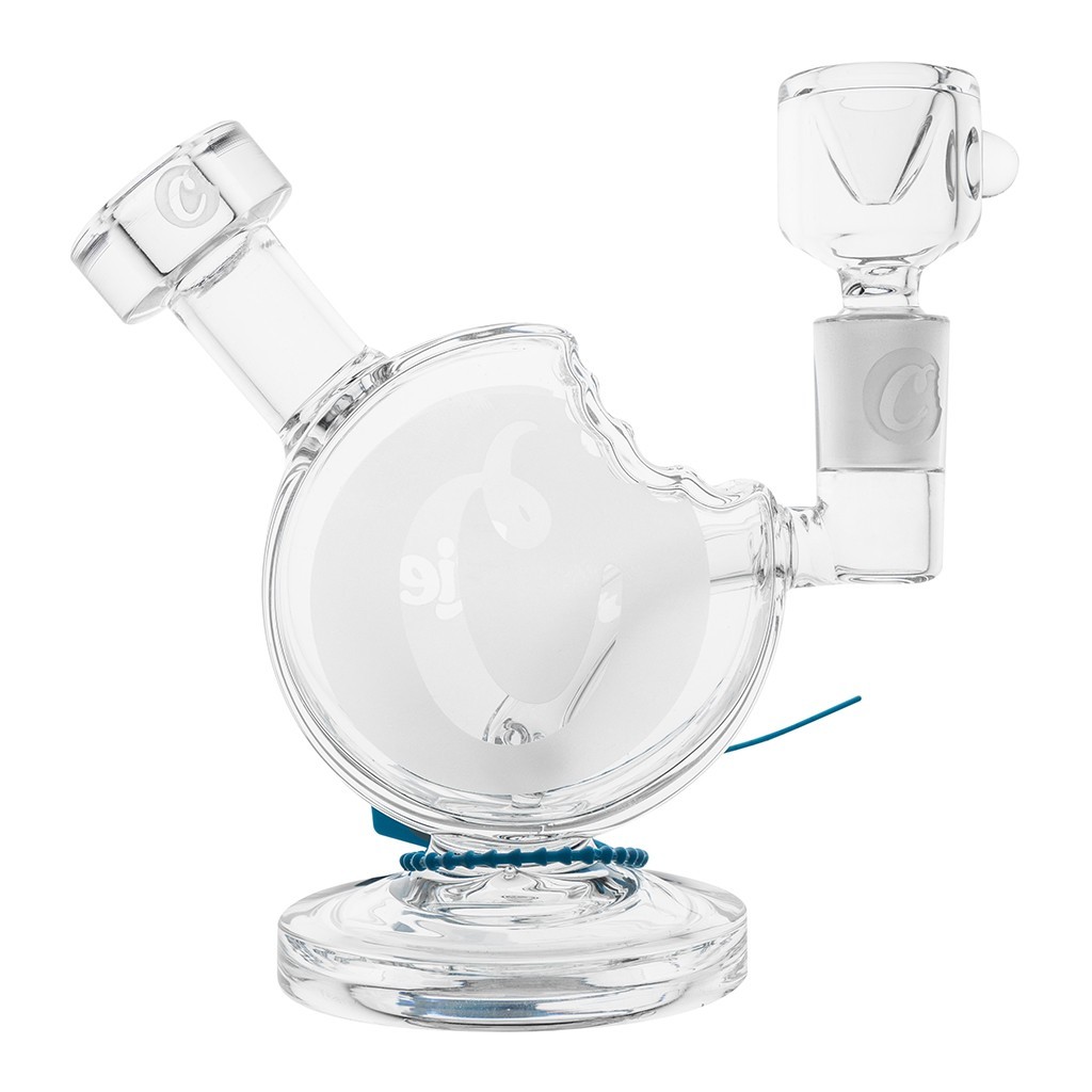 Cookies Bite Small Glass Bubbler Tobacco Pipe