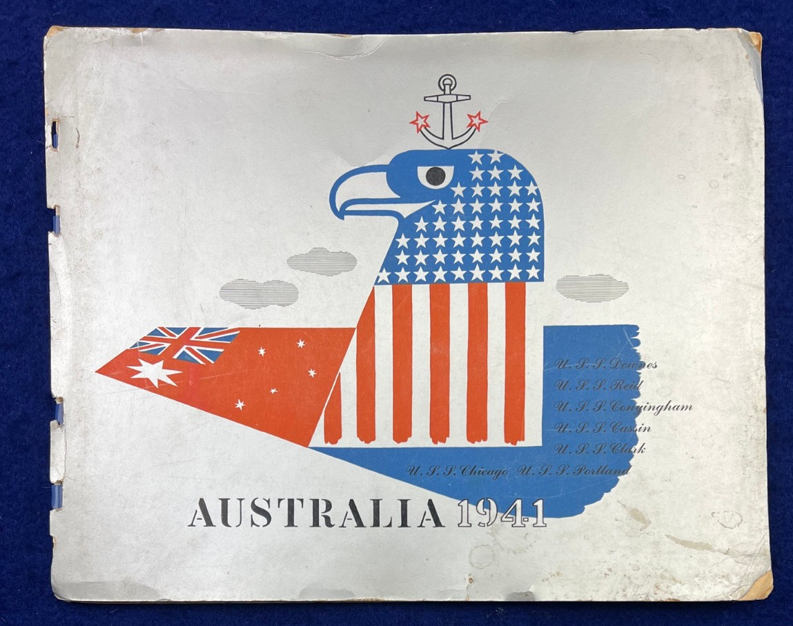 US Warships Visit Australia 1941 Welcoming Happy WWII Book w Great Photos US Warships Visit Australia 1941 Welcoming Happy WWII Book w Great Photos