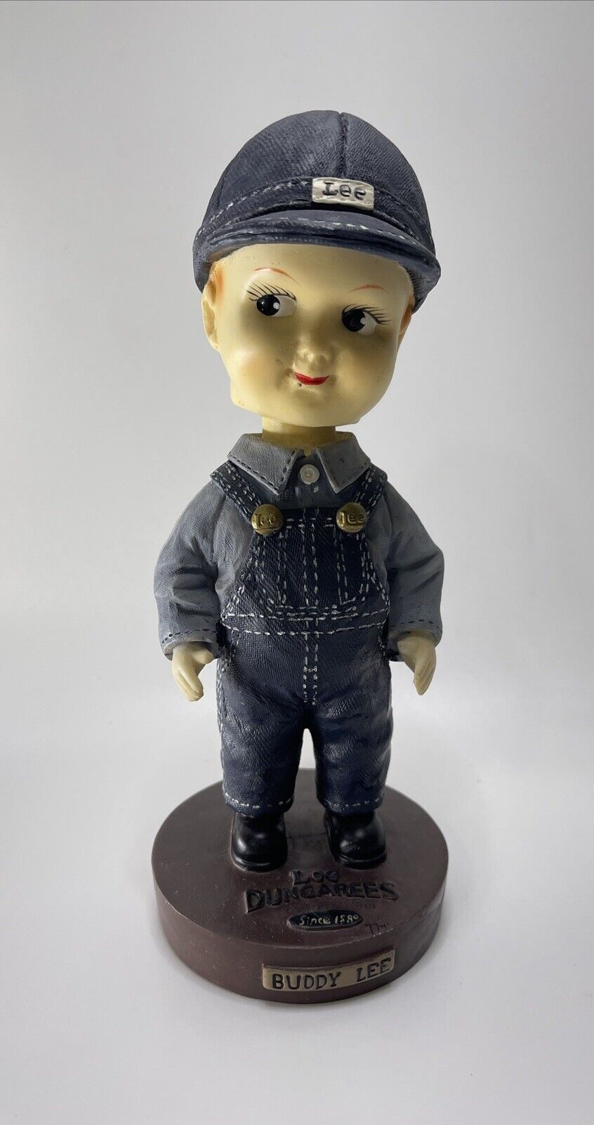 BUDDY LEE Dungarees Overalls Bobble Head DOLL 