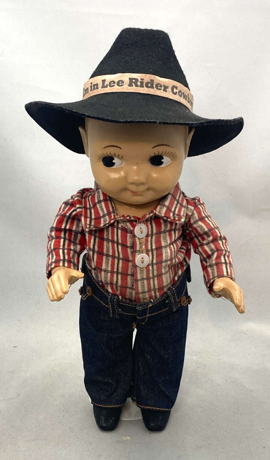 1950s Buddy Lee Cowboy Doll Lee Riders Denim Jeans 2 Felt Hats 13 1950s Buddy Lee Cowboy Doll Lee Riders Denim Jeans 2 Felt Hats 13