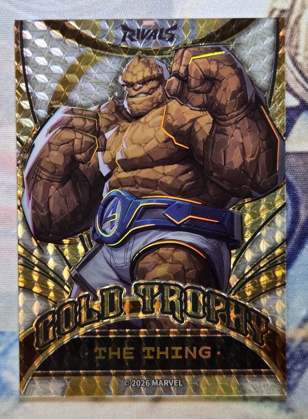 2026 Marvel Rivals: Eternal Glory - The Thing MR-GG-37, Gold Trophy /6 2026 Marvel Rivals: Eternal Glory - The Thing MR-GG-37, Gold Trophy /6