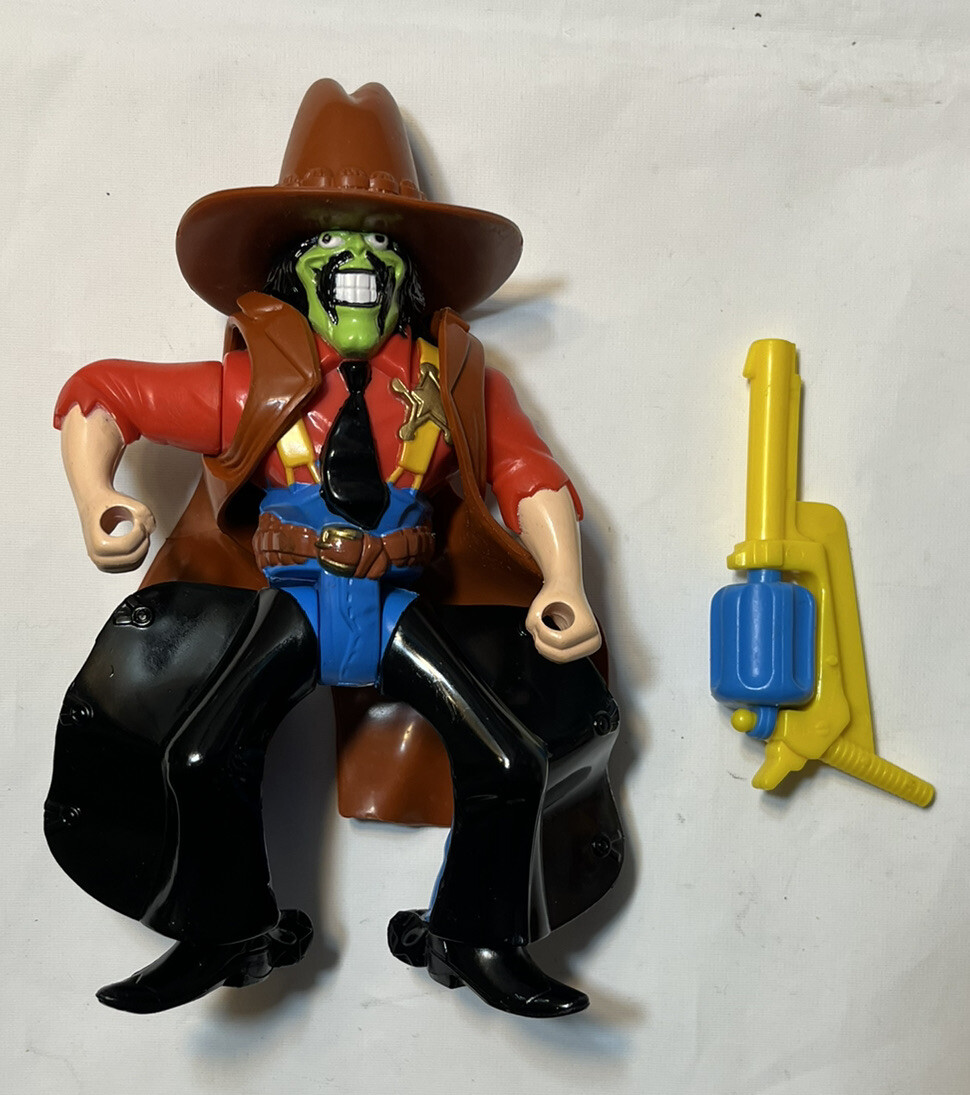 Vintage Kenner THE MASK Animated Series 1996 Marshall Cowboy Unreleased Euro Exc Vintage Kenner THE MASK Animated Series 1996 Marshall Cowboy Unreleased Euro Exc