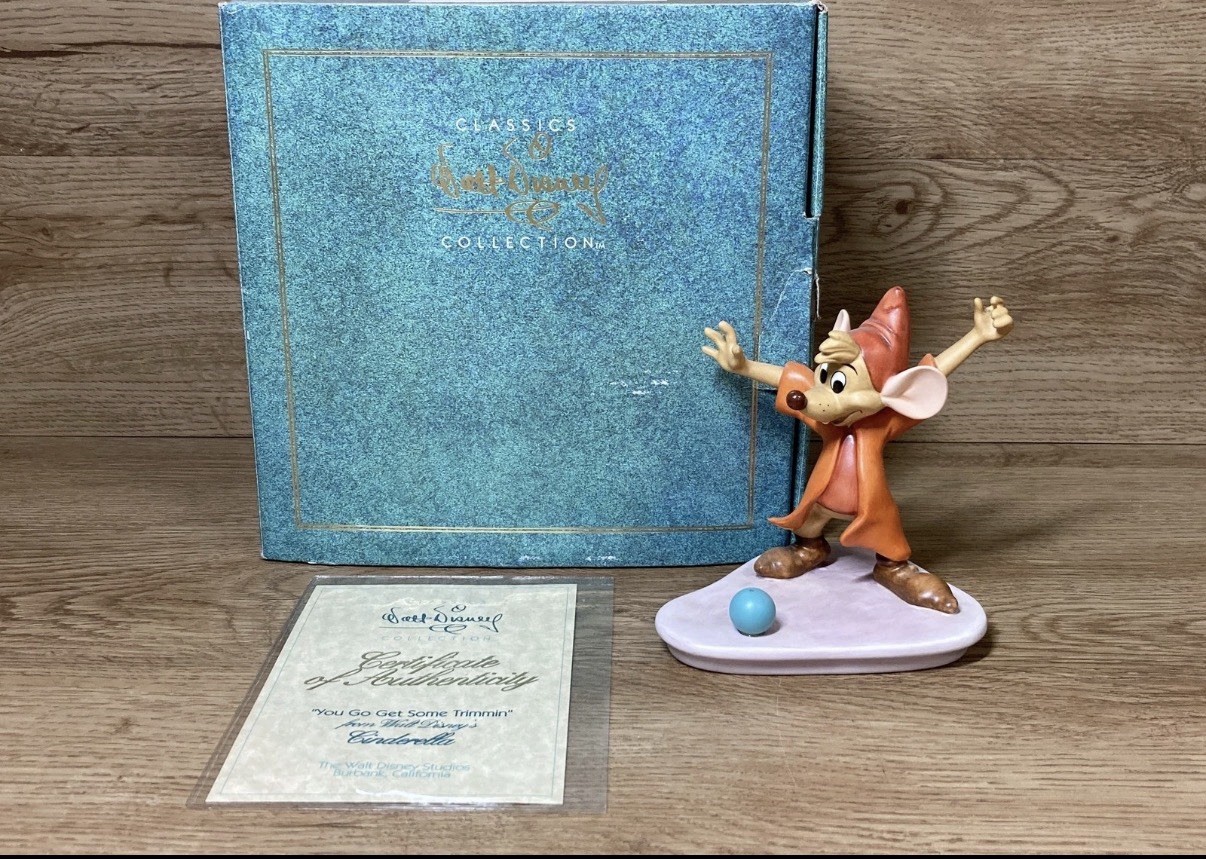 WDCC Disney Cinderella YOU GO GET SOME TRIMMIN Jaq Mouse Figurine w COA & Box