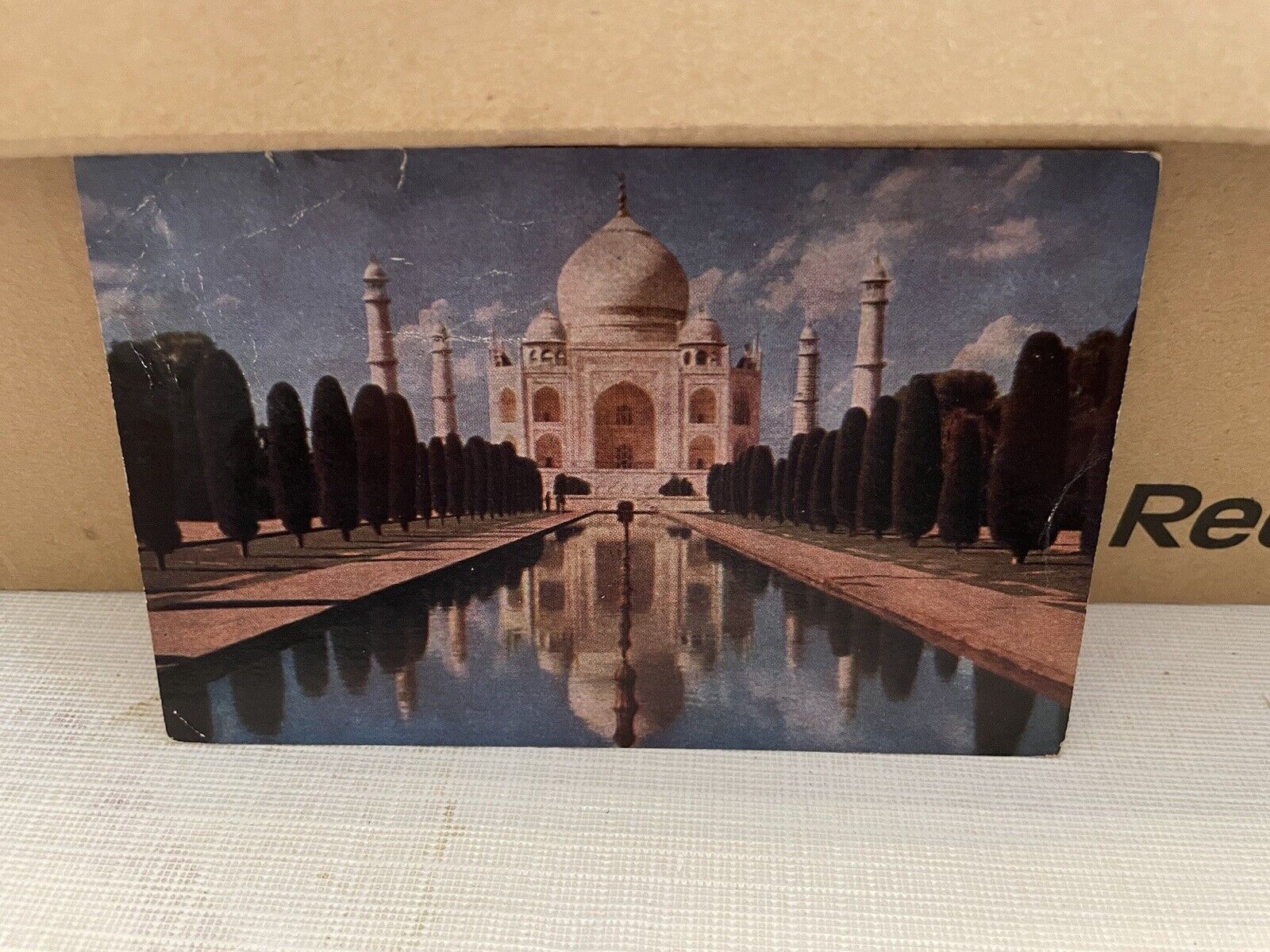Vtg Postcard Taj Mahal India 