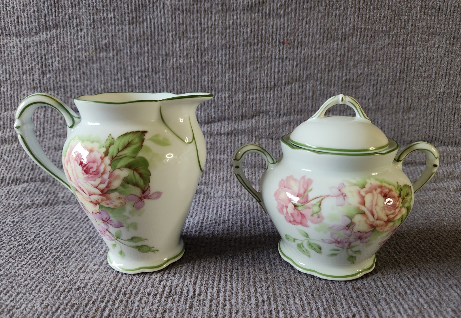 Bernardaud Limoges 'Eugenie de Montijo' Cream & Sugar Set