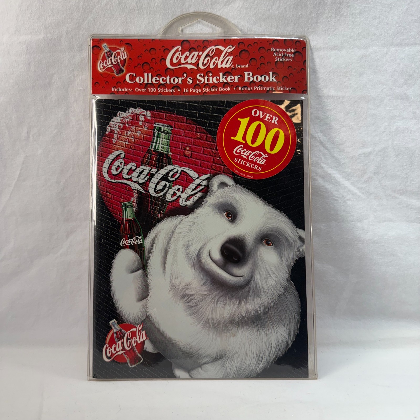 Vintage 1998 Coca-Cola Polar Bear Collector\'s Sticker Book