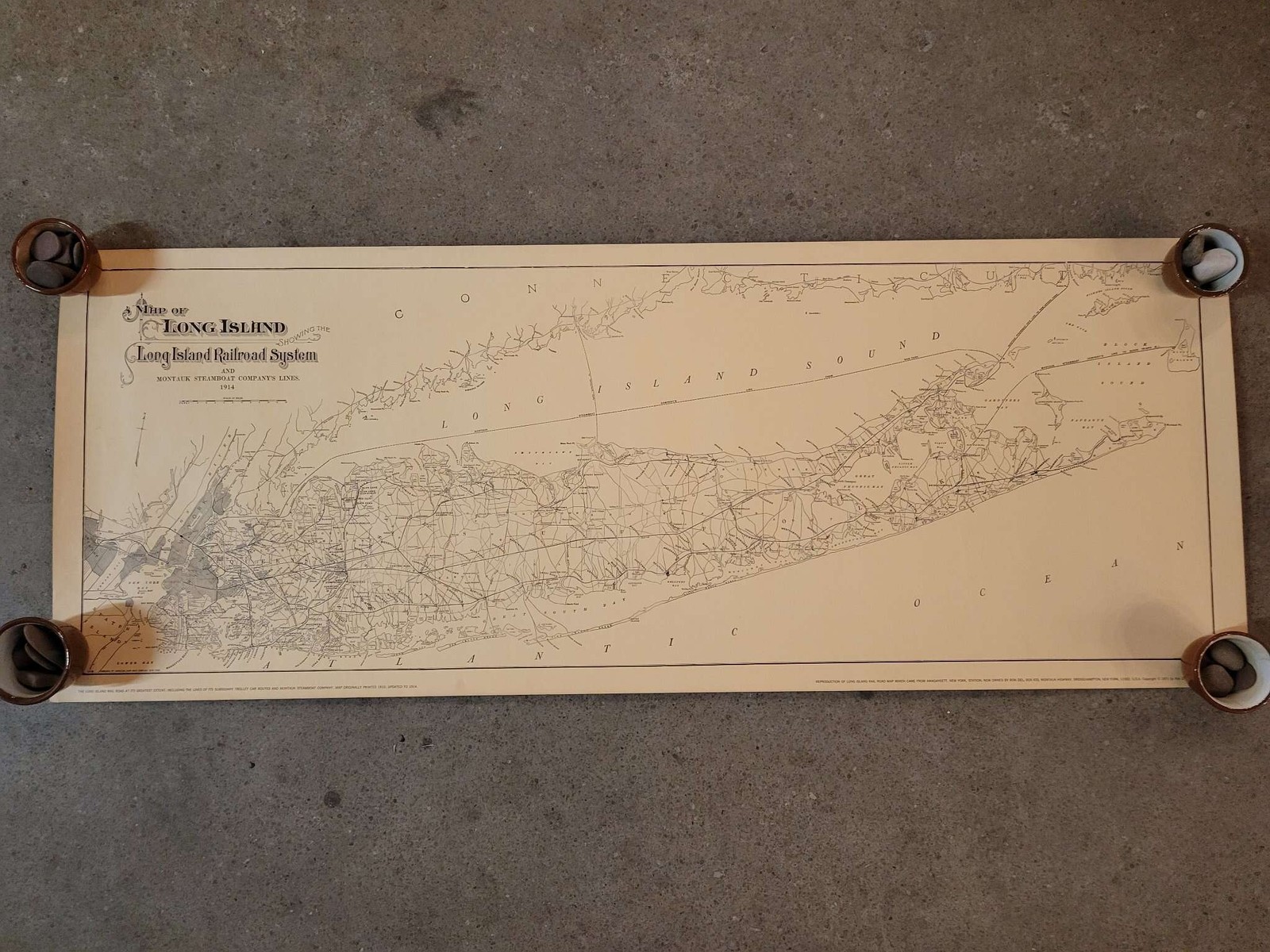 1914 Long Island Railroad System Map, Engraved by American Bank Note Company 1914 Long Island Railroad System Map, Engraved by American Bank Note Company