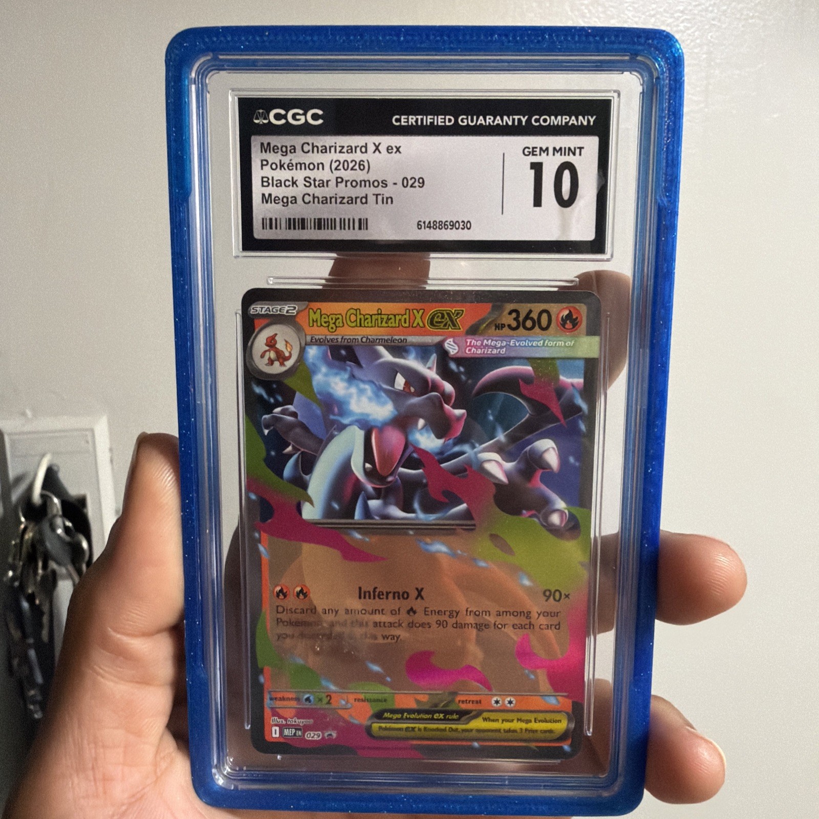 CGC 10 Mega Charizard X ex Pokémon Black Star Promo 029 English