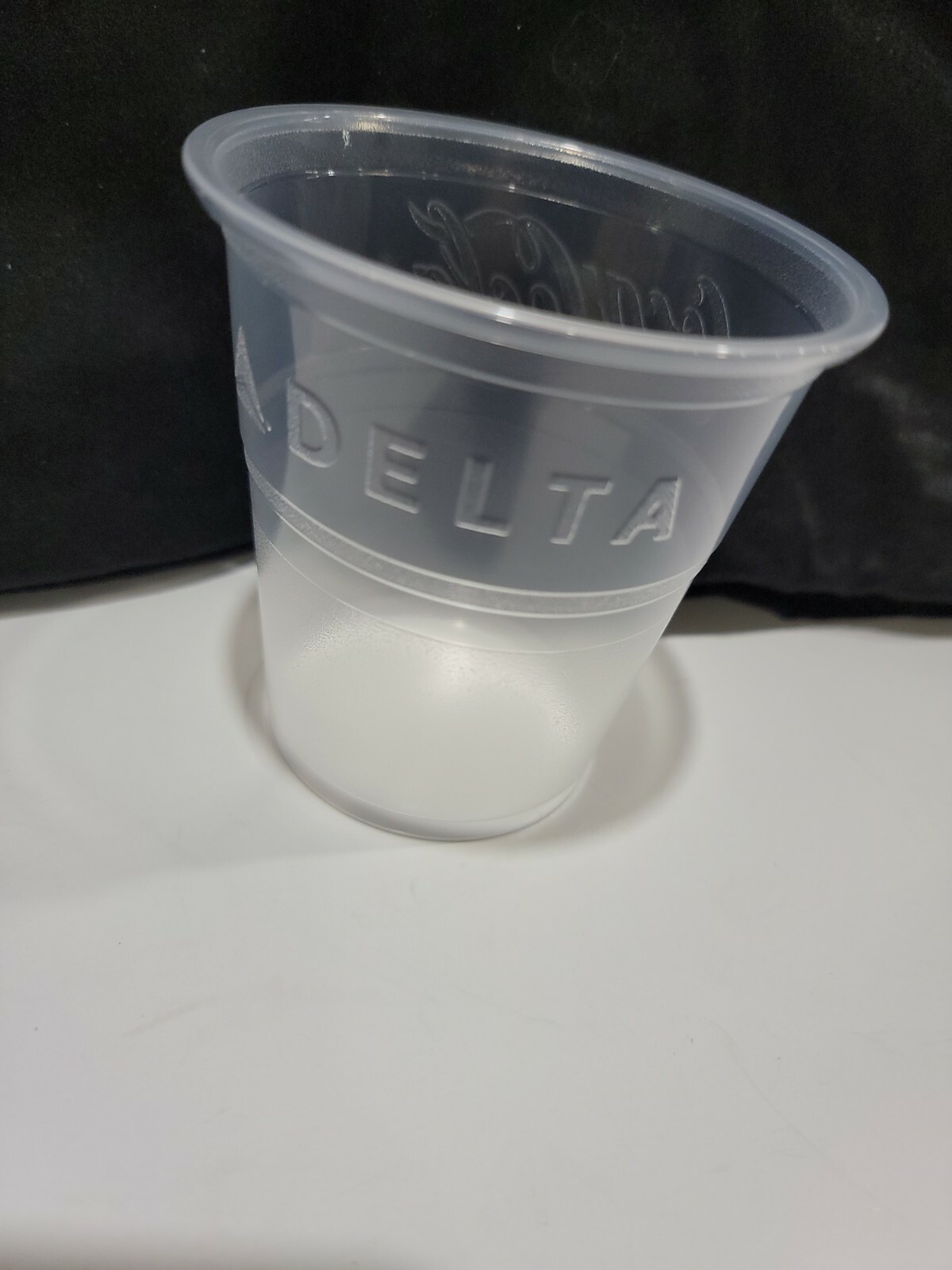 Delta Airlines coca cola 5oz Clear Plastic Disposable Drinking Cups 25 count new