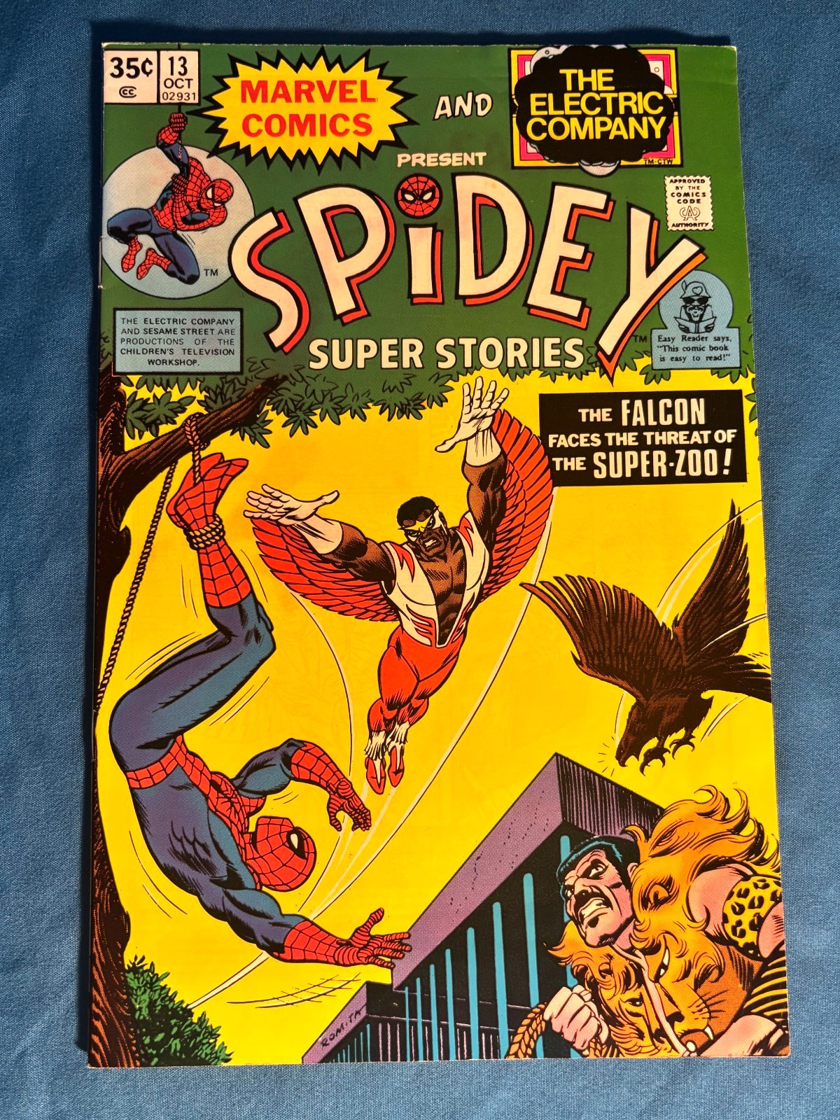 Spidey Super Stories #13 (1975 Marvel) Electric Company Higher Grade Sandman VF+