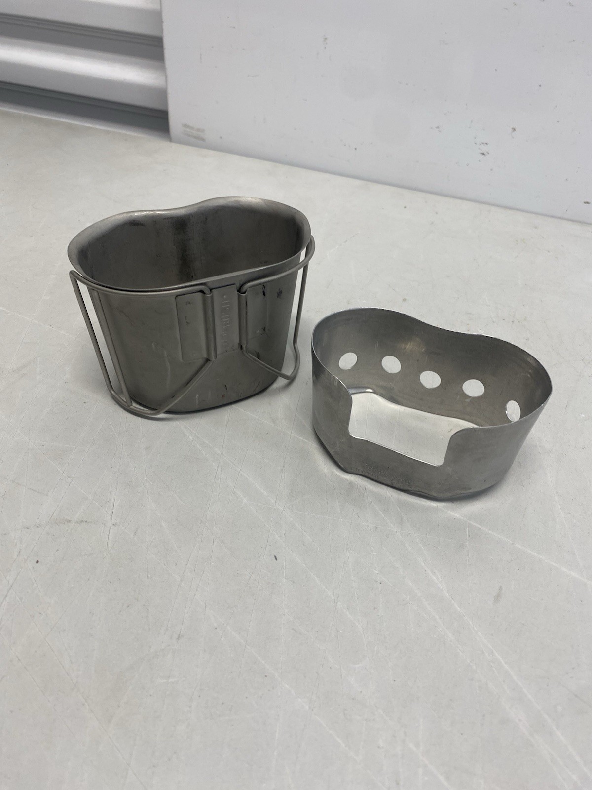 Genuine USGI Military Issued Canteen Cup & Stove Genuine USGI Military Issued Canteen Cup & Stove