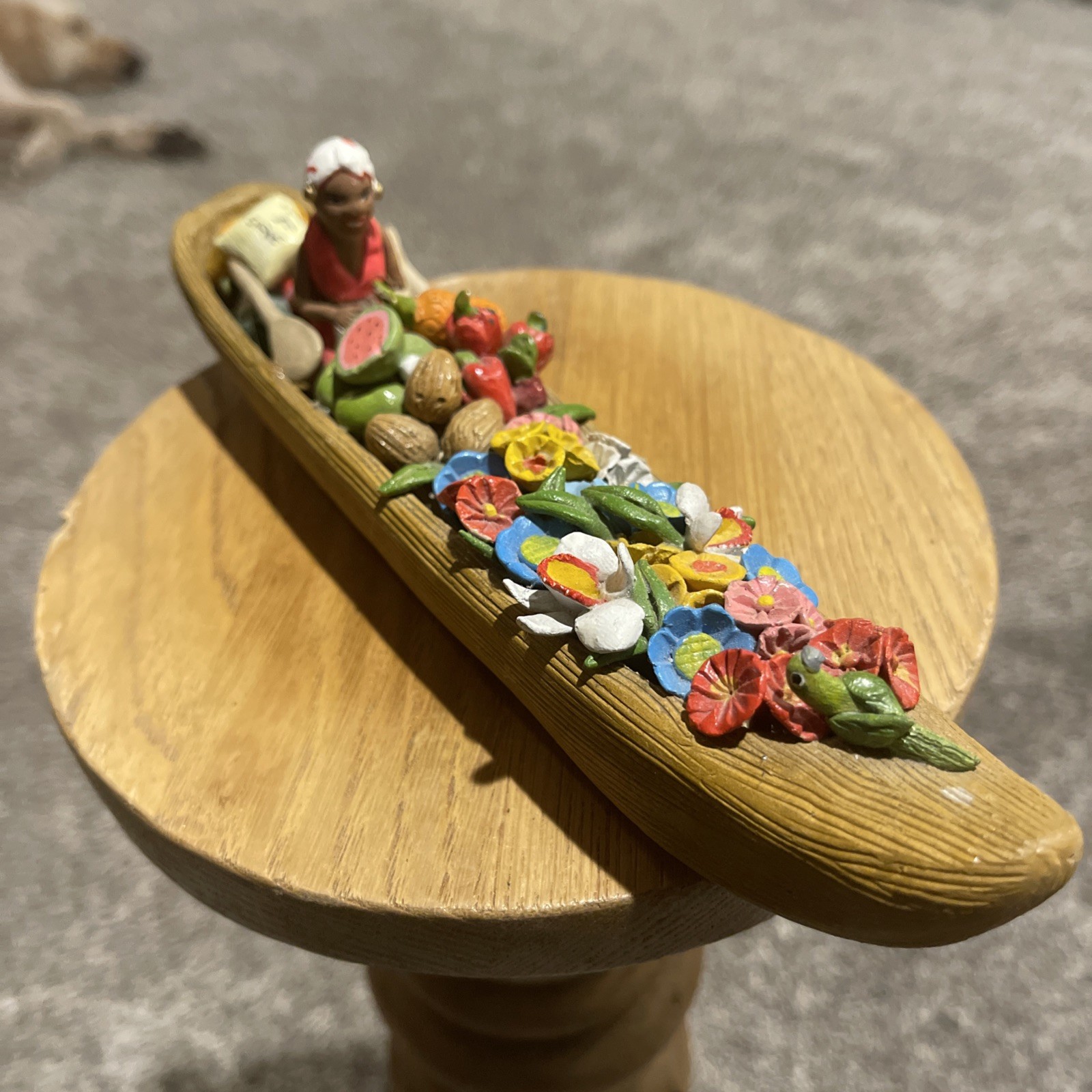 VTG TALAT NAM FLOATING BOAT MARKET SOUTH ASIA INDIA THAILAND FRUIT FISH FOLK ART VTG TALAT NAM FLOATING BOAT MARKET SOUTH ASIA INDIA THAILAND FRUIT FISH FOLK ART
