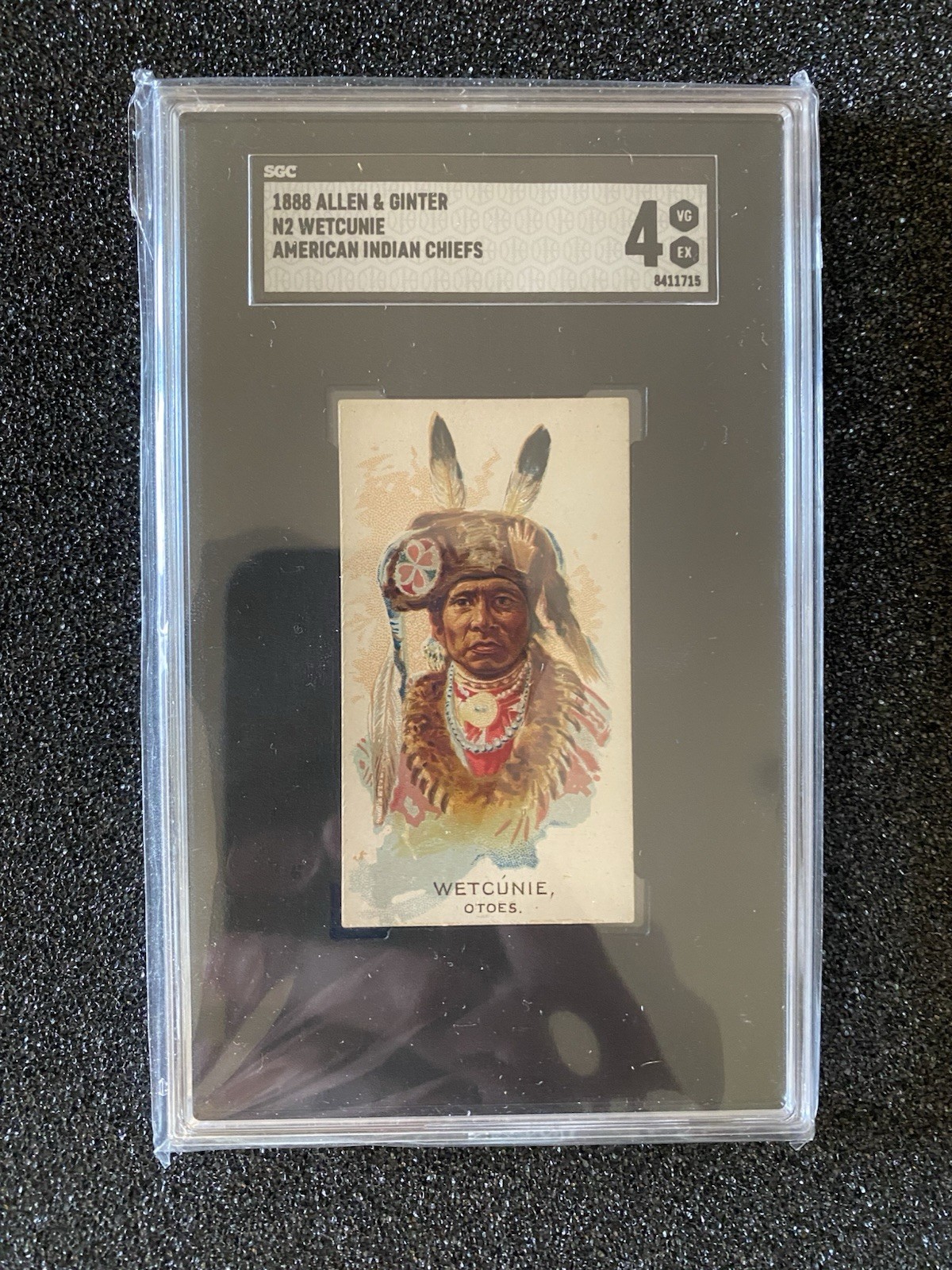 1888 N2 Allen & Ginter American Indian Chiefs - Wetcunie SGC 4