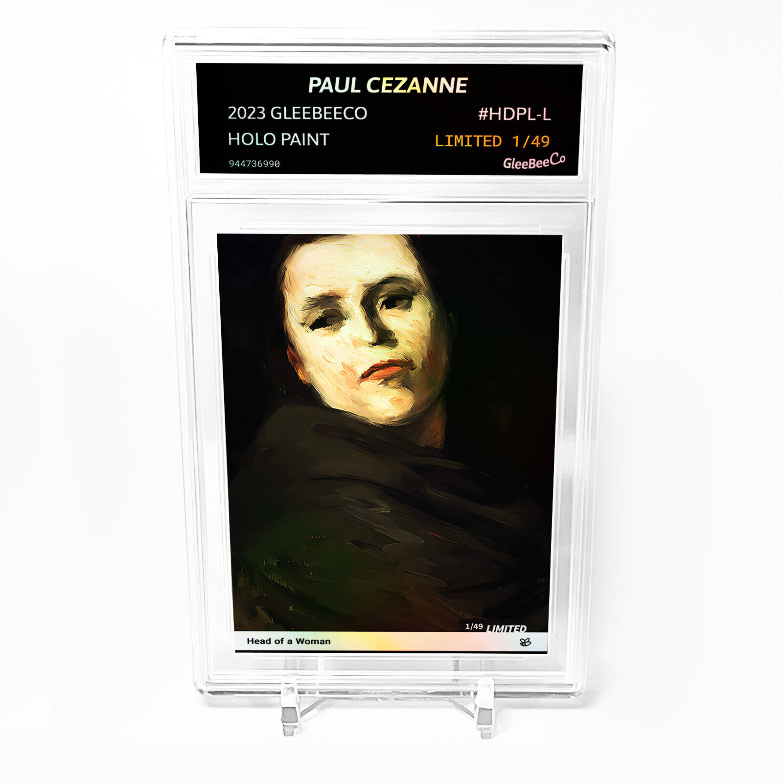 HEAD OF A WOMAN (Paul Cezanne) Painting Card 2023 GleeBeeCo Holo #HDPL-L /49