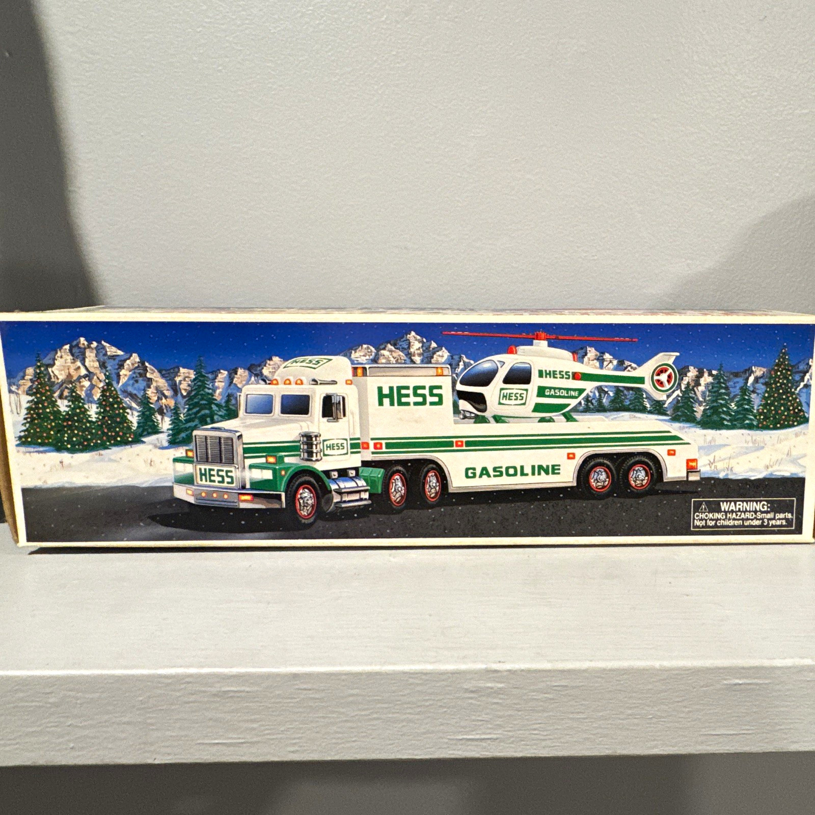 Vintage Hess 1995 Toy Truck & Helicopter