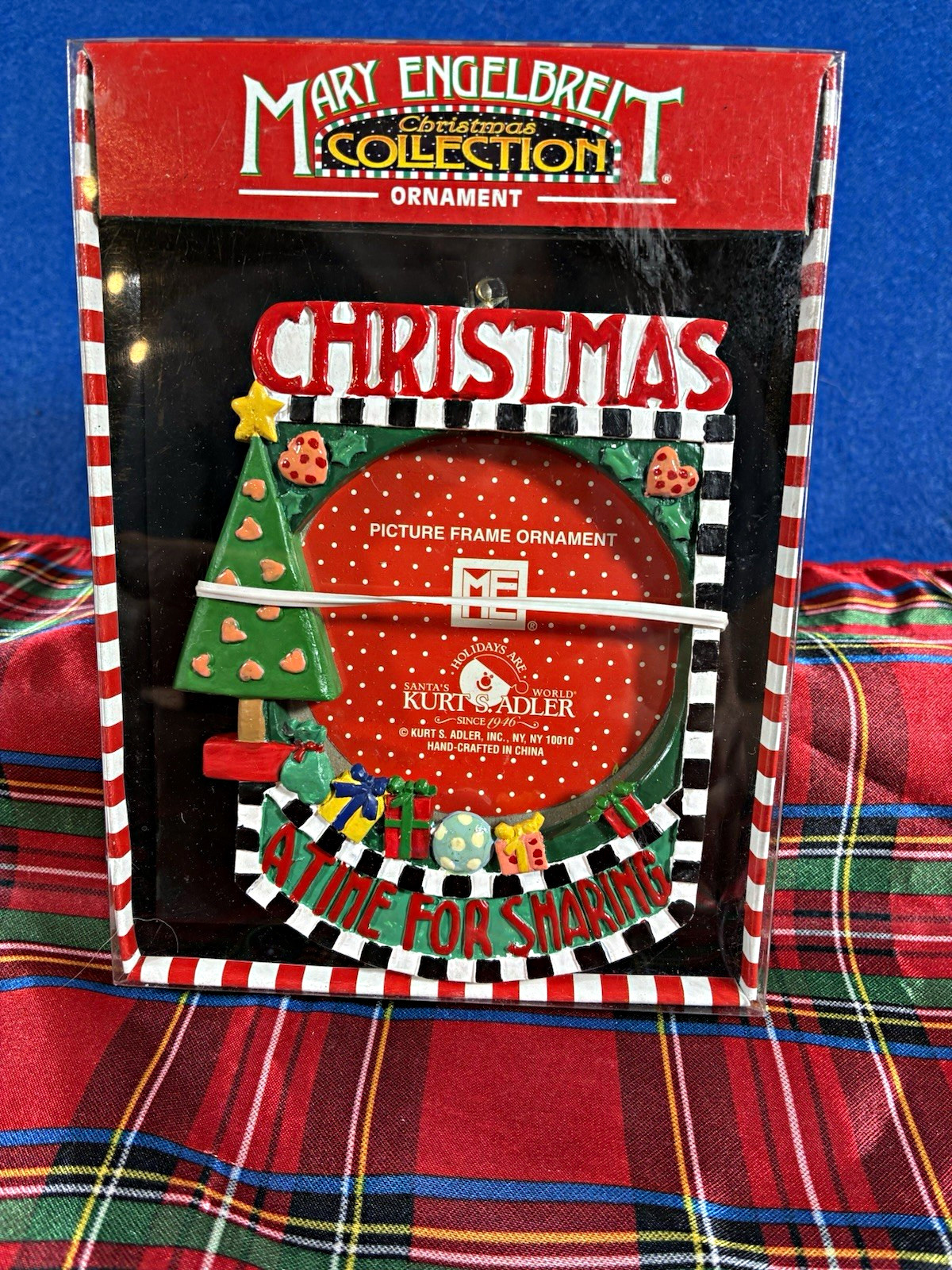 VTG Kurt Adler Mary Engelbreit XMASCollection Picture Frame Ornament Hanging VTG Kurt Adler Mary Engelbreit XMASCollection Picture Frame Ornament Hanging