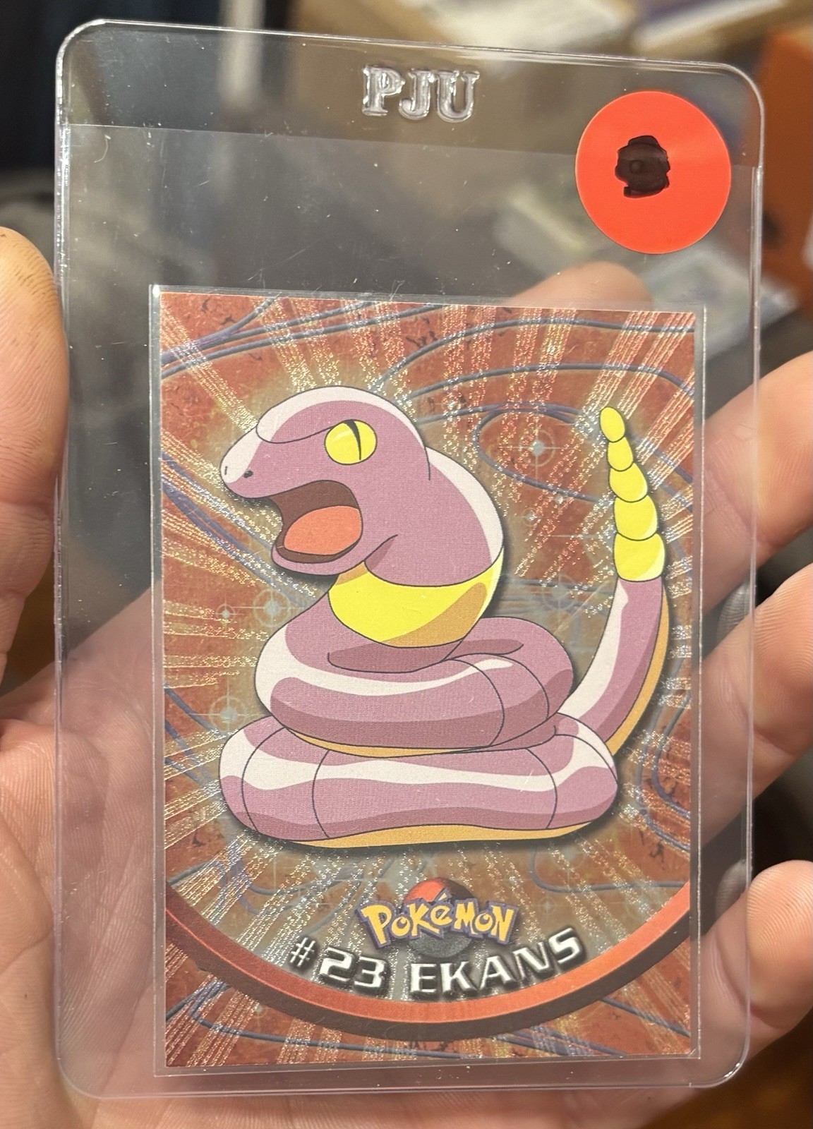 Ekans #23 1999 Topps Pokemon TV Animation Edition Series 1 Black Logo Foil Ekans #23 1999 Topps Pokemon TV Animation Edition Series 1 Black Logo Foil
