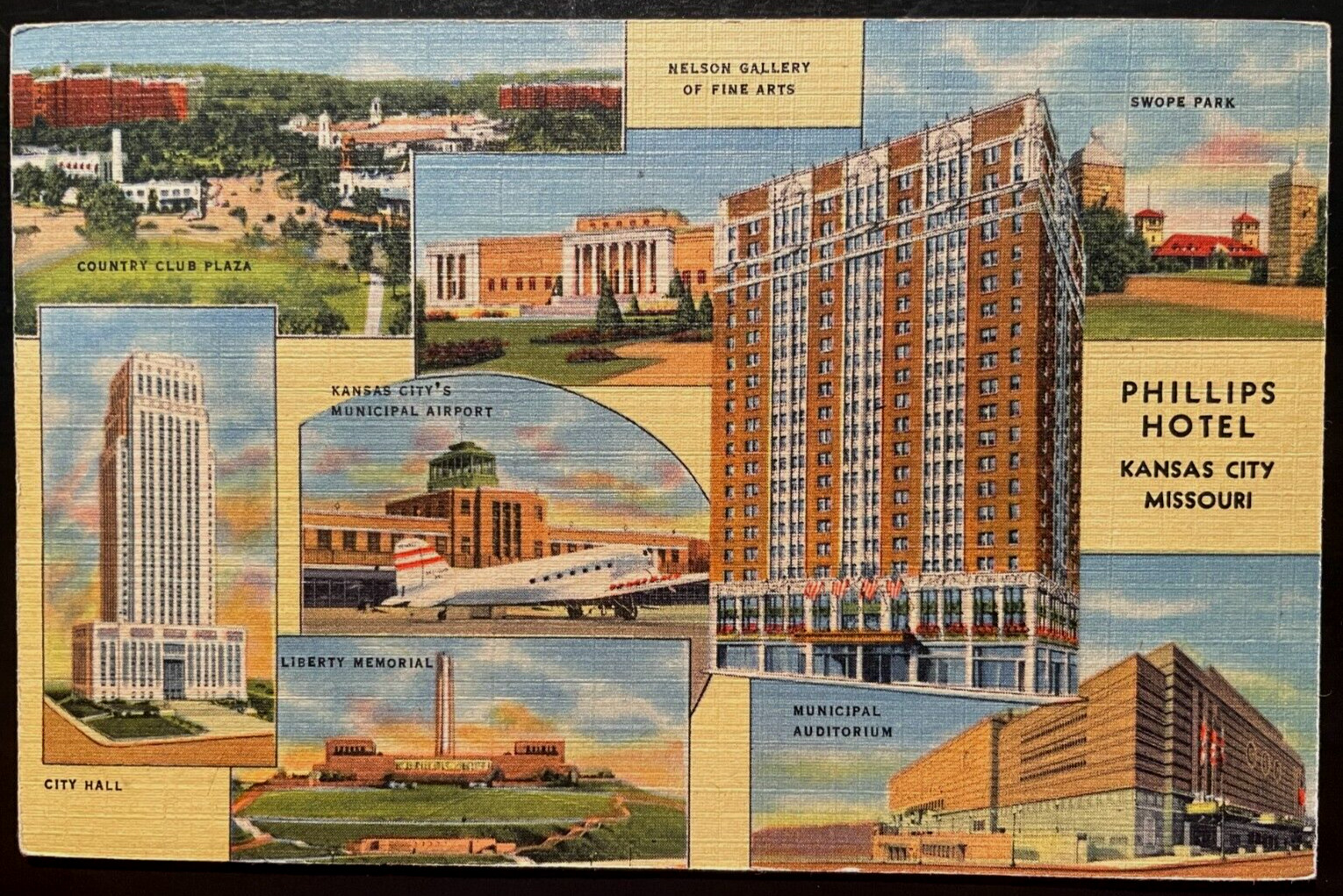 Vintage Postcard 1935 The Phillips Hotel, Kansas City, Missouri (MO) Vintage Postcard 1935 The Phillips Hotel, Kansas City, Missouri (MO)