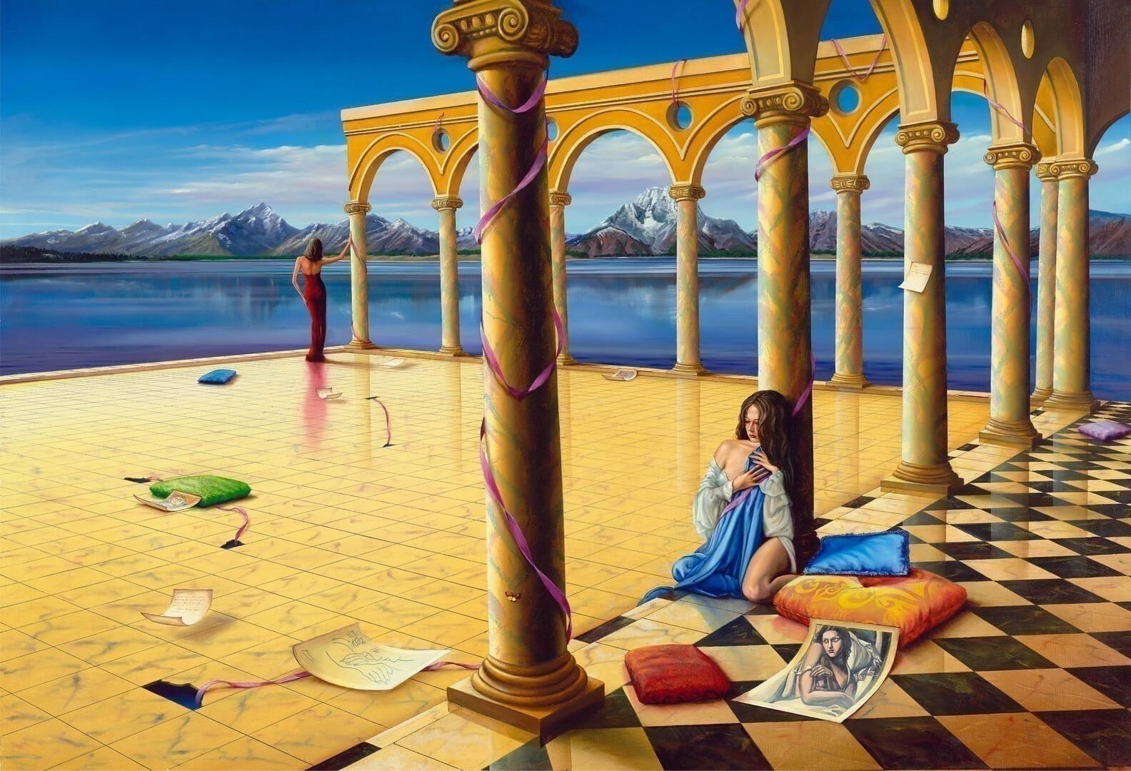 Orlando Quevedo Old Memories on Unstretched Canvas Small, 20\
