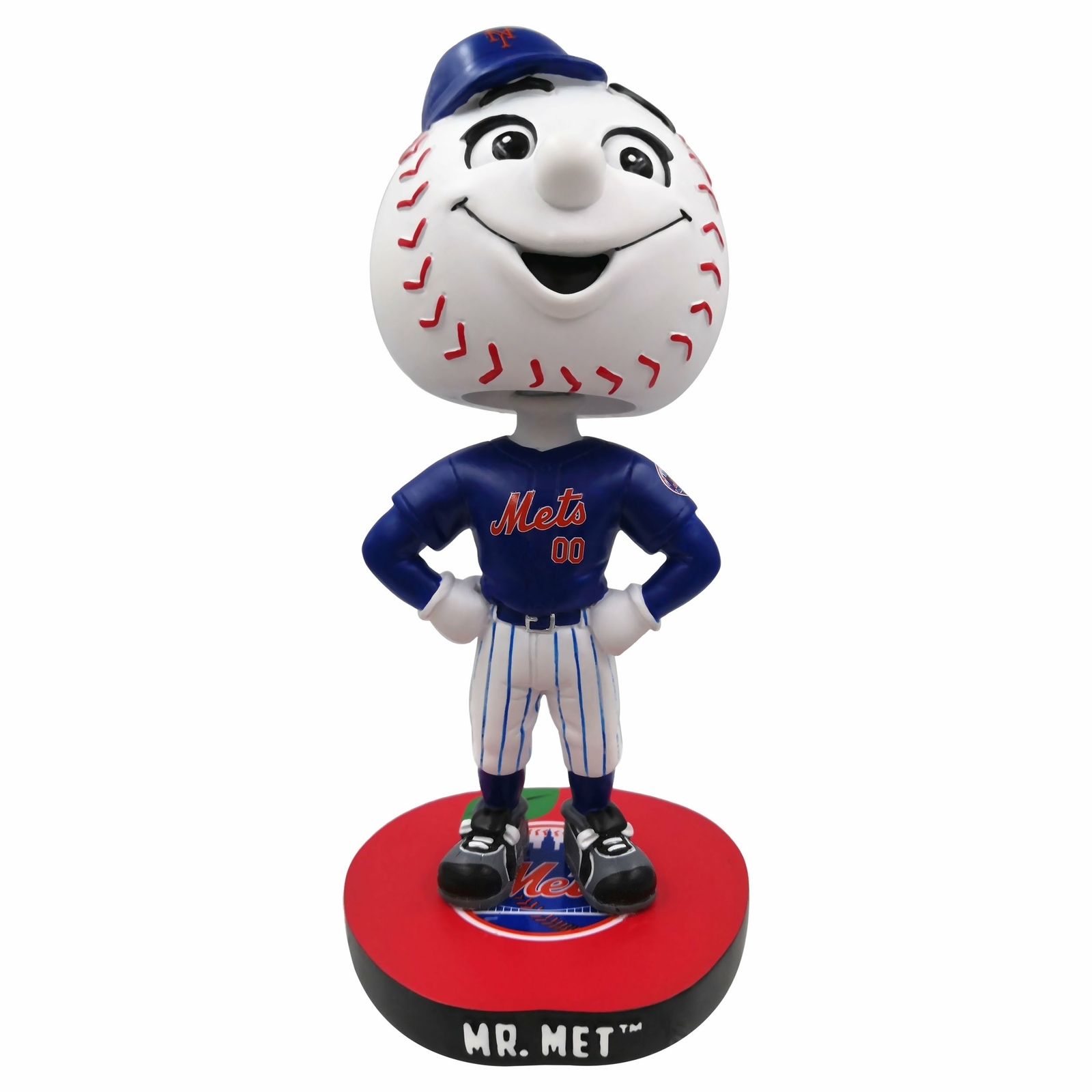 Mr. Met New York Mets Apple Base Stadium Exclusive Bobblehead MLB Baseball
