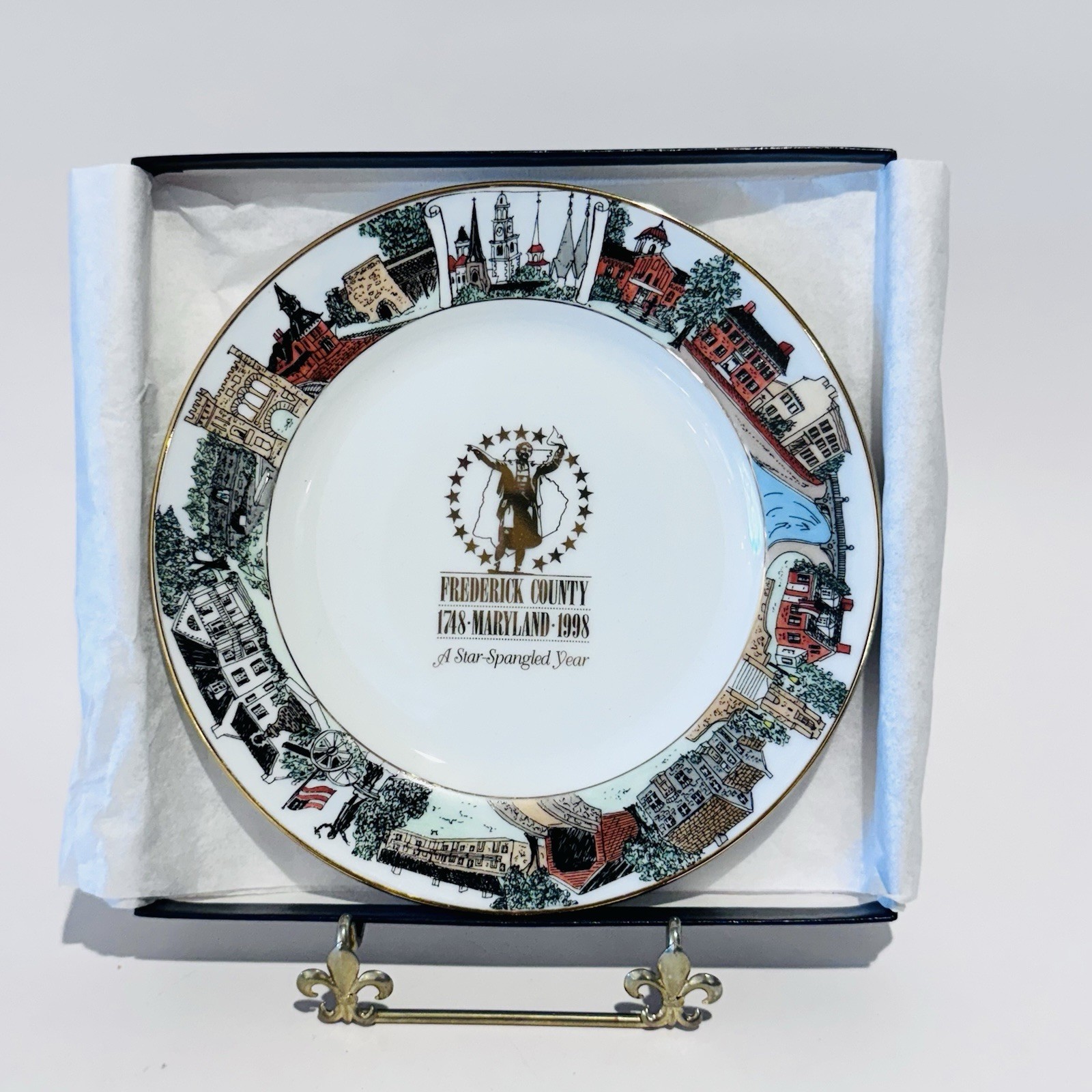 NEW Historic Frederick County Collector Plate By Artist Cheryl Lyon # 1 & #2