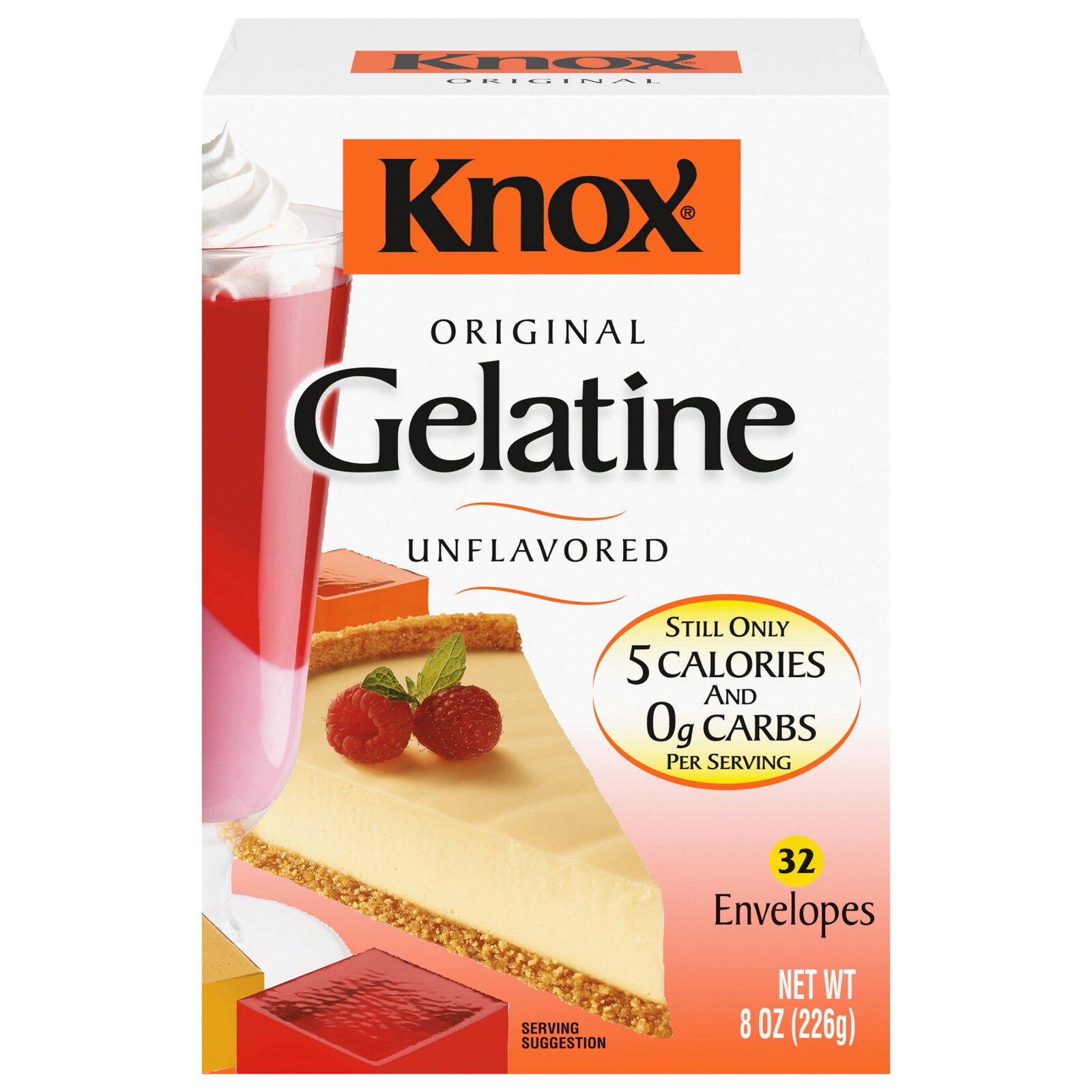 Knox Original Unflavored Gelatin, 32 ct Packets，US
